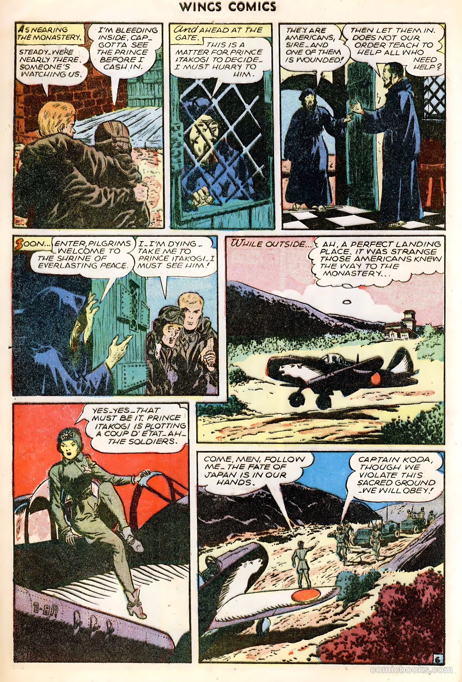 Wings Comics #64 — page 8 of 36