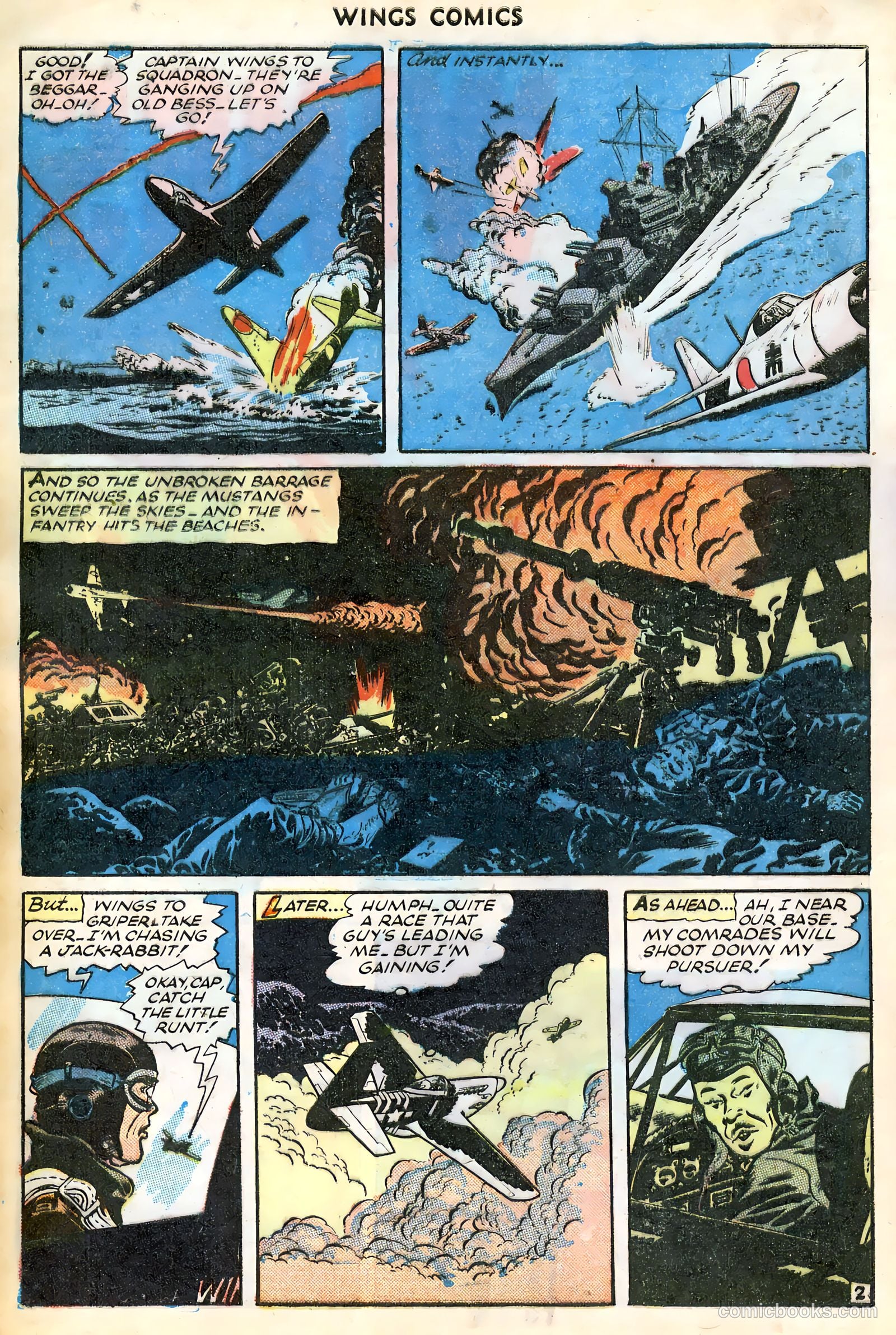 Wings Comics #65 — page 4 of 36