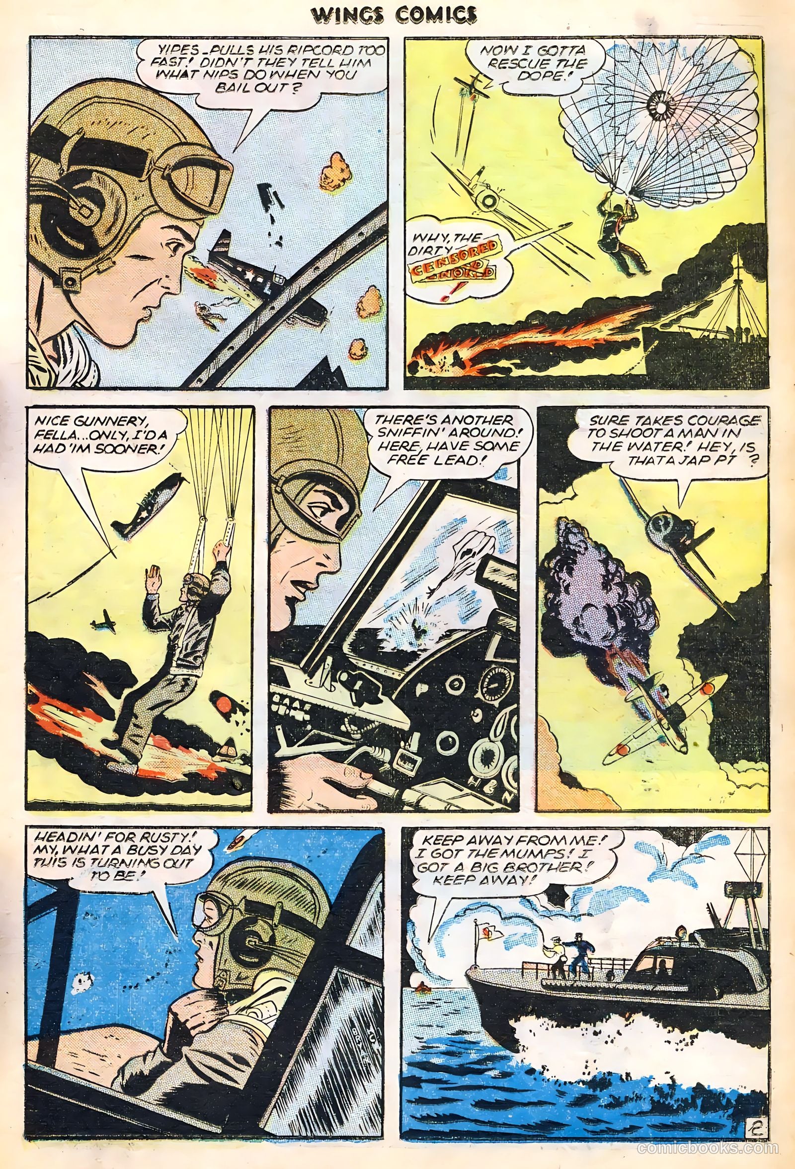 Wings Comics #65 — page 19 of 36