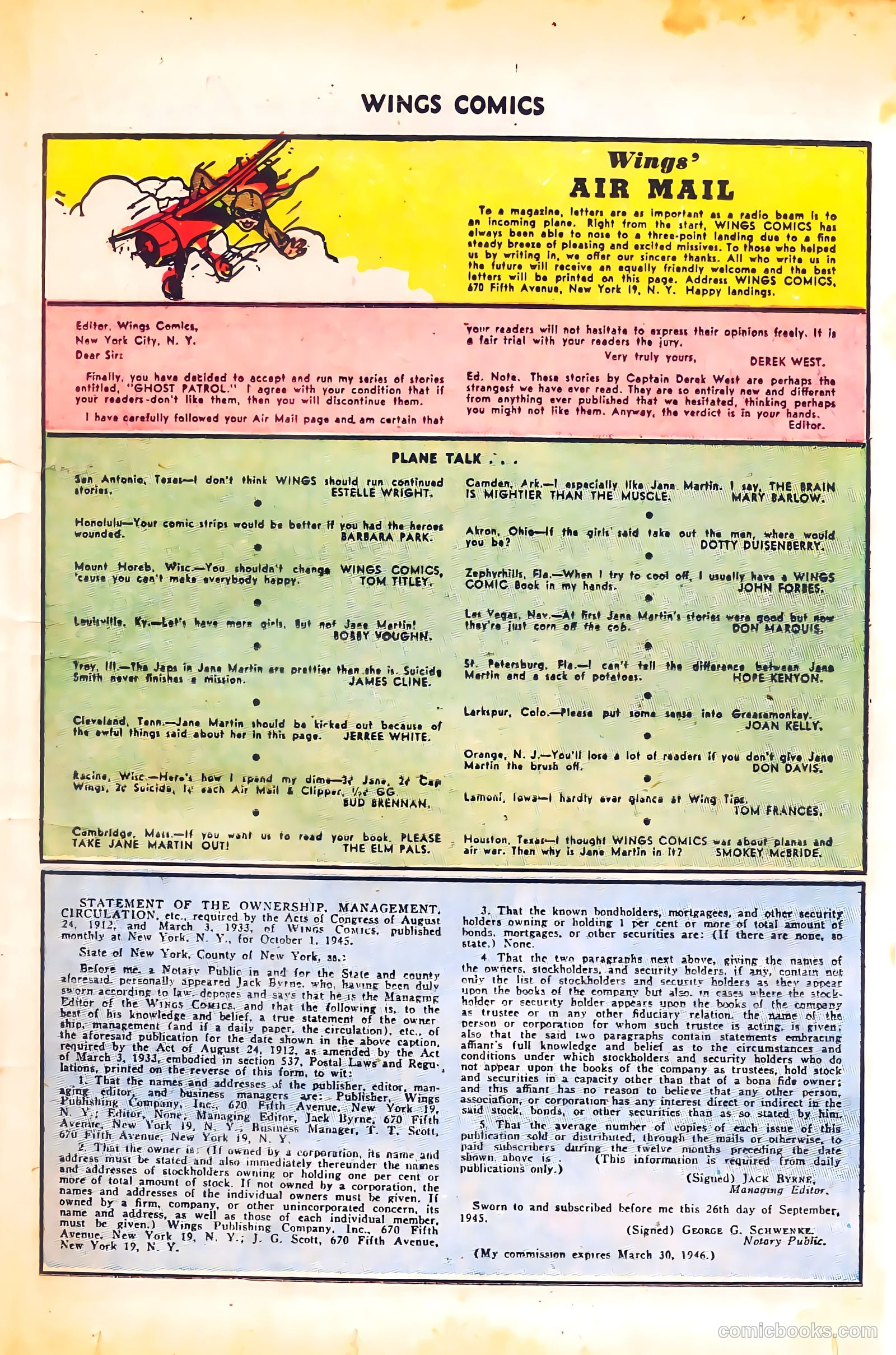 Wings Comics #66 — page 27 of 52