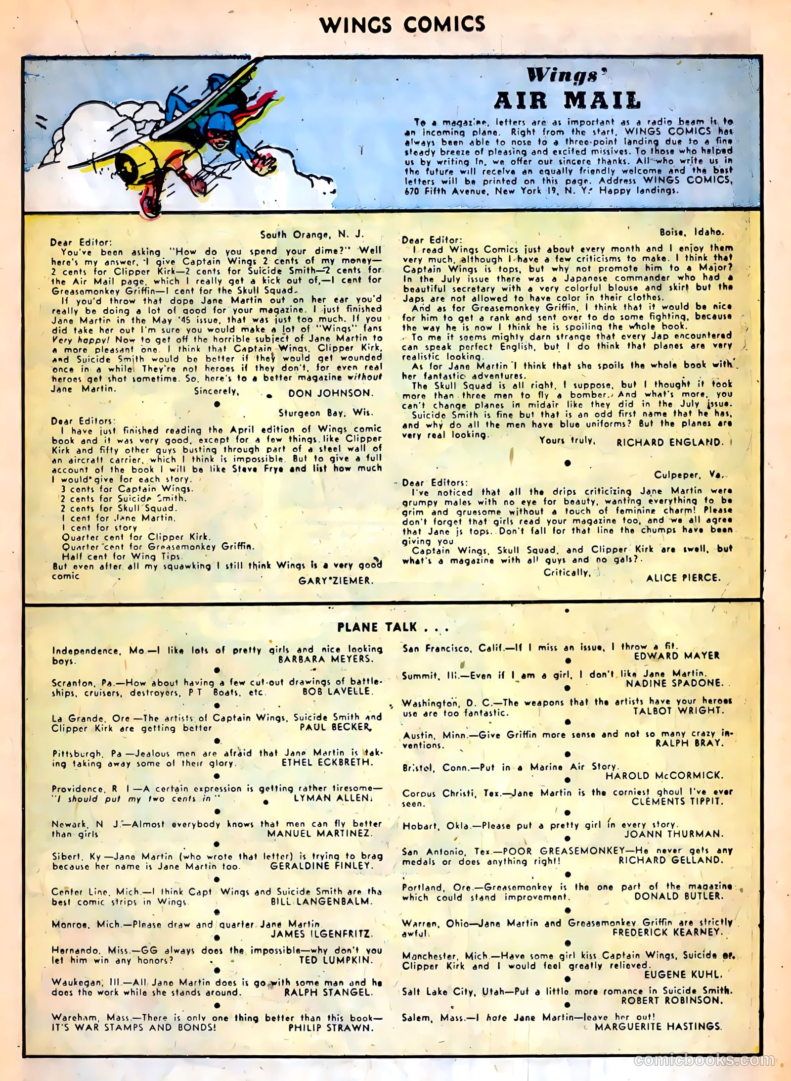 Wings Comics #67 — page 19 of 52