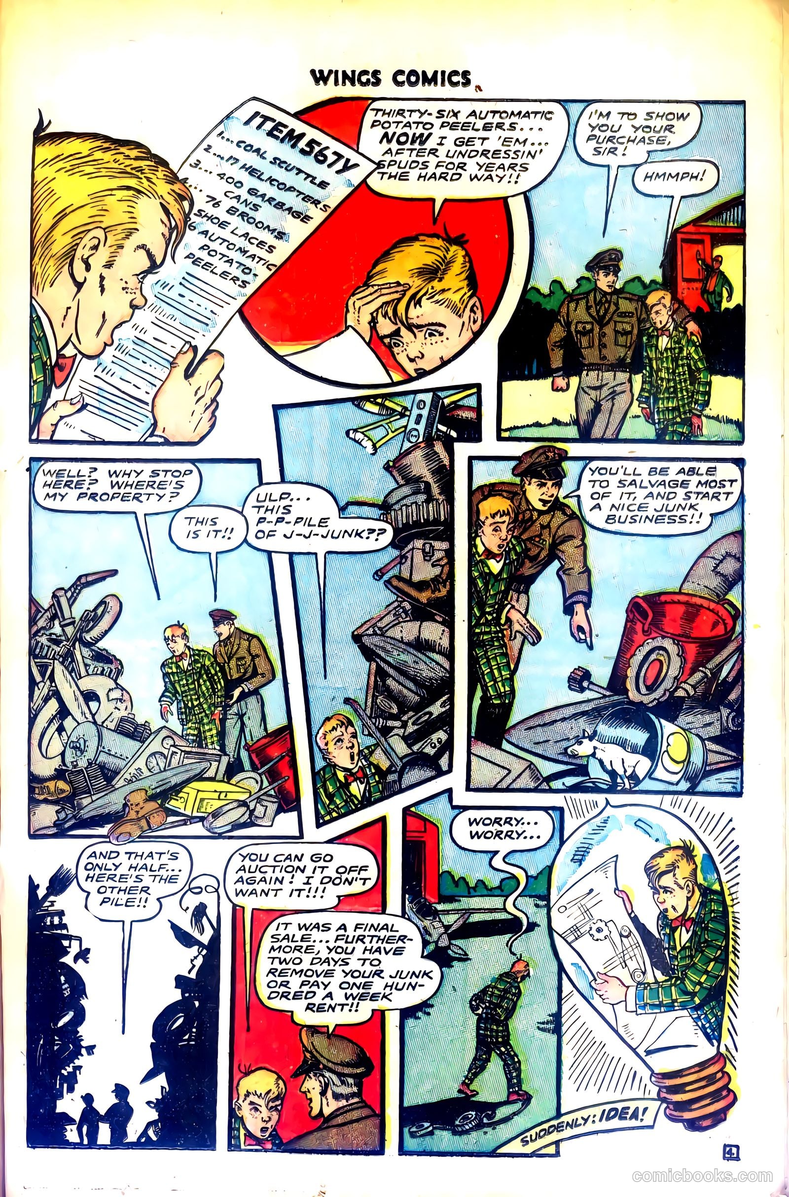 Wings Comics #68 — page 23 of 52