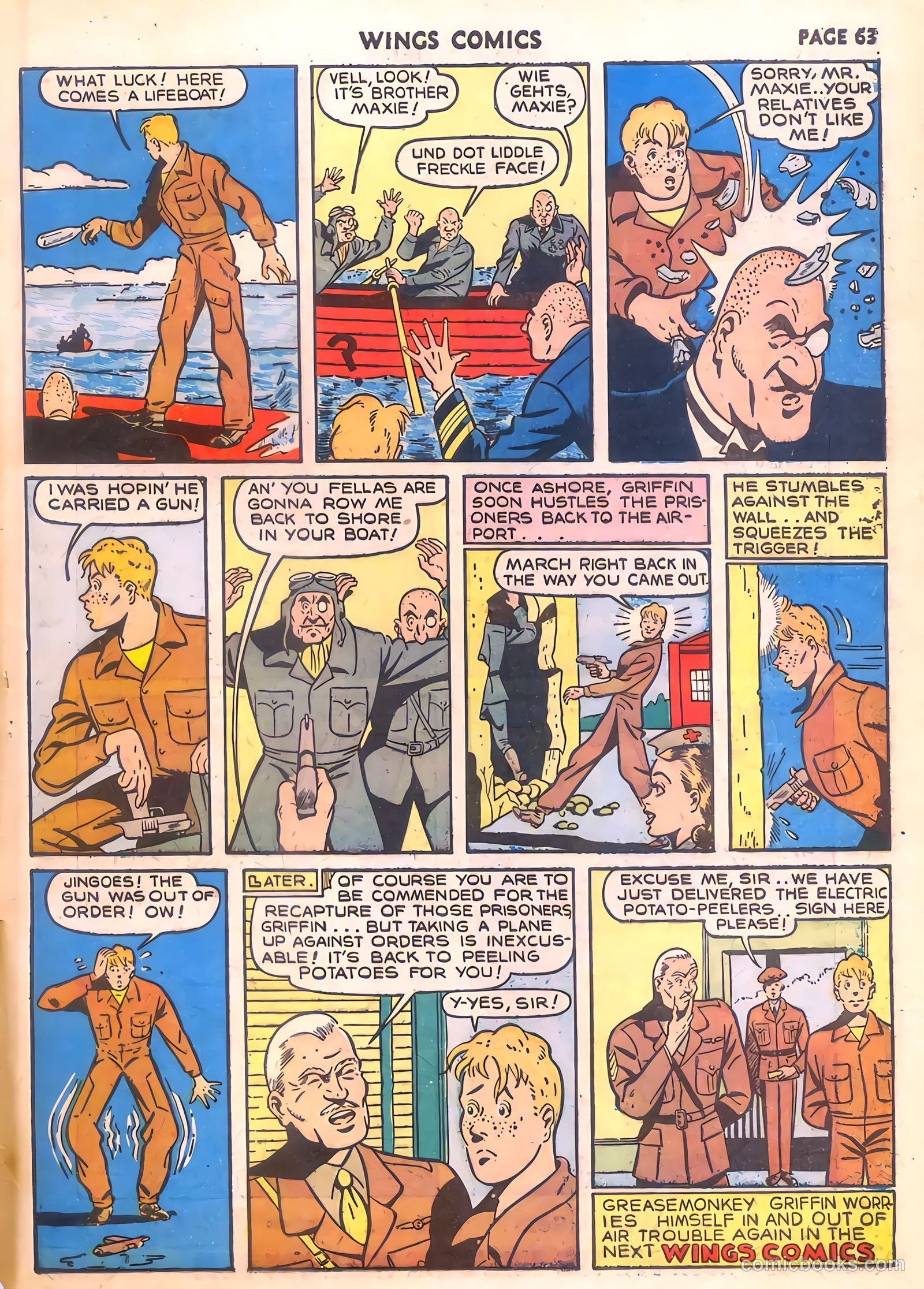 Wings Comics #7 — page 65 of 68