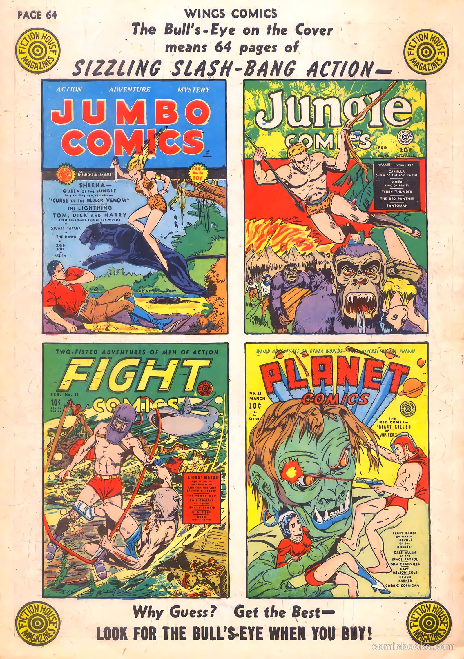Wings Comics #7 — page 66 of 68