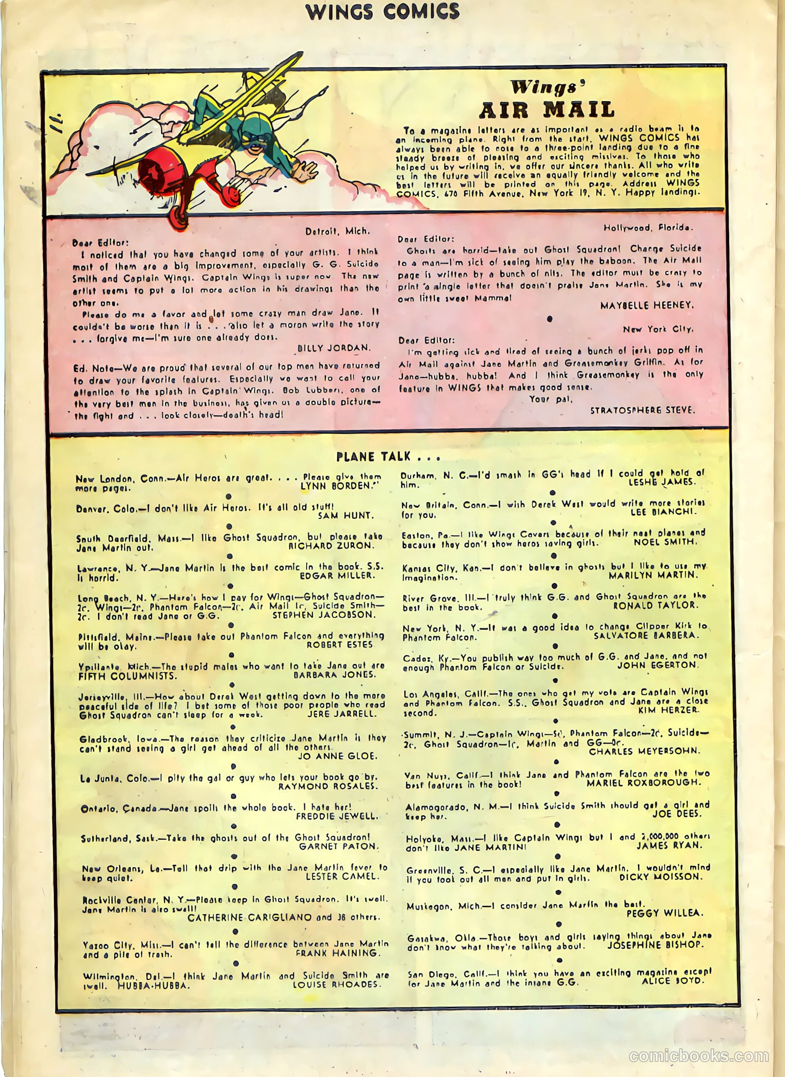 Wings Comics #72 — page 36 of 52