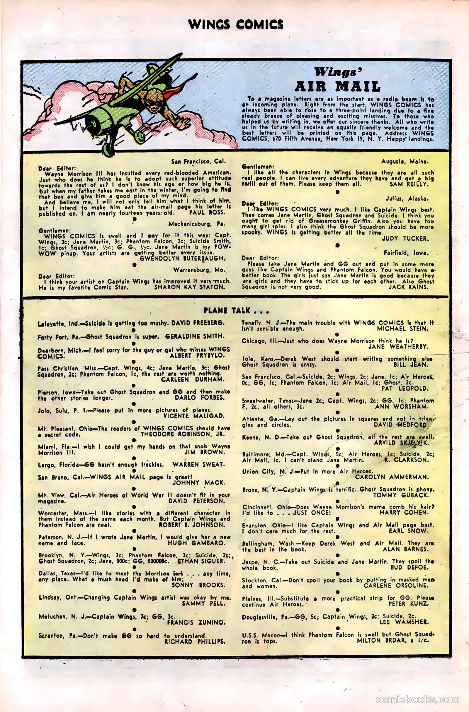 Wings Comics #76 — page 36 of 52
