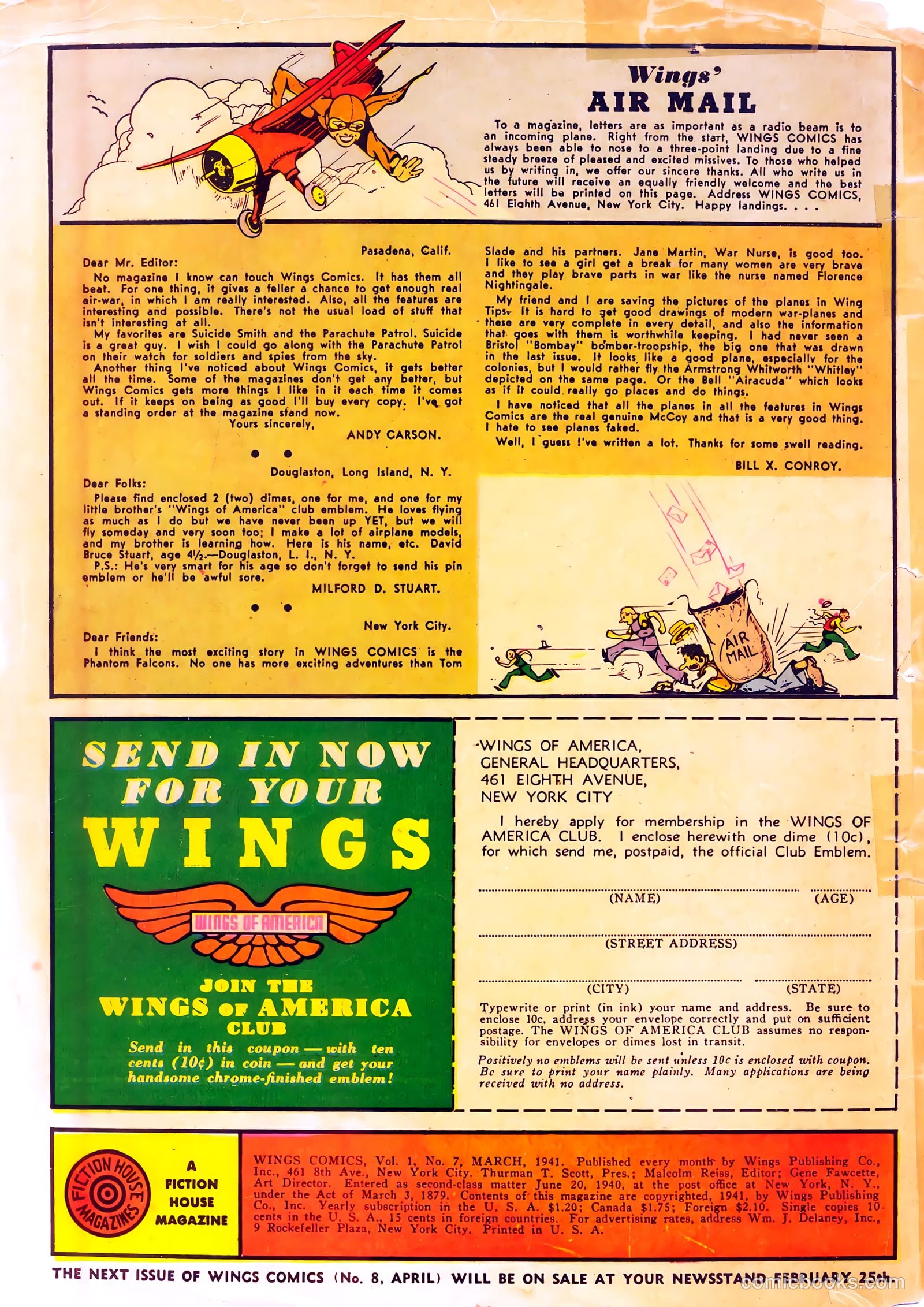 Wings Comics #8 — page 2 of 68