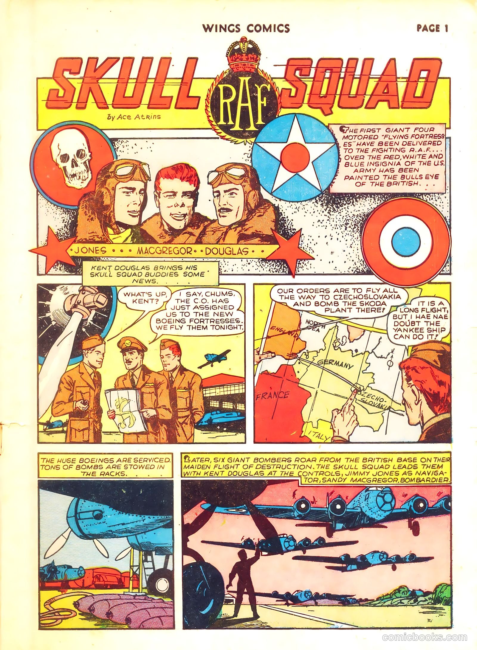 Wings Comics #8 — page 3 of 68