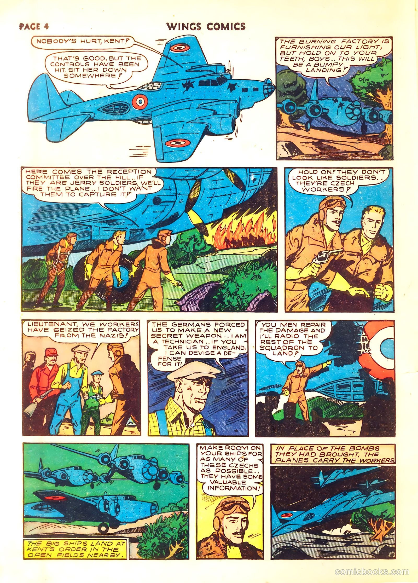 Wings Comics #8 — page 6 of 68