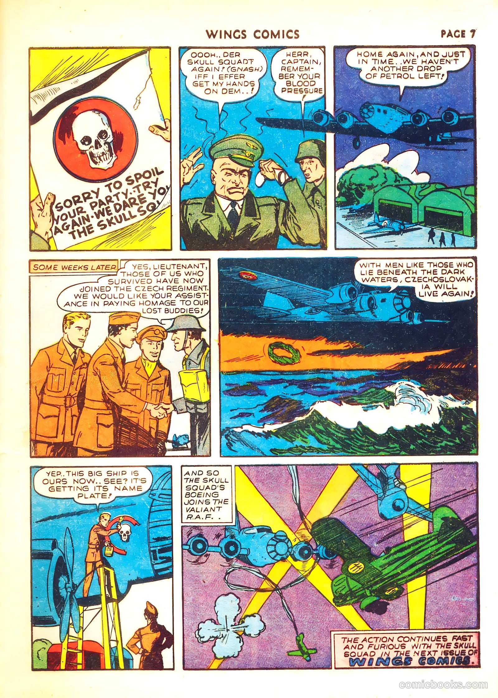 Wings Comics #8 — page 9 of 68