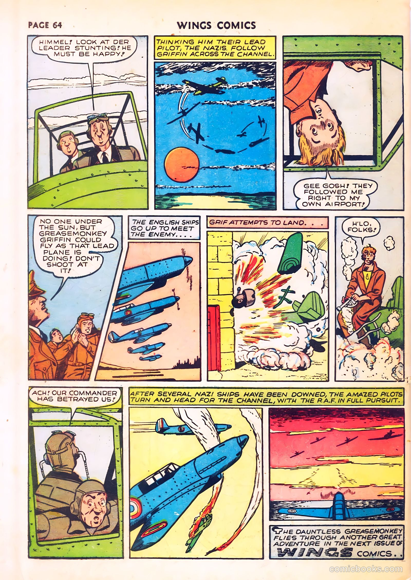 Wings Comics #8 — page 66 of 68