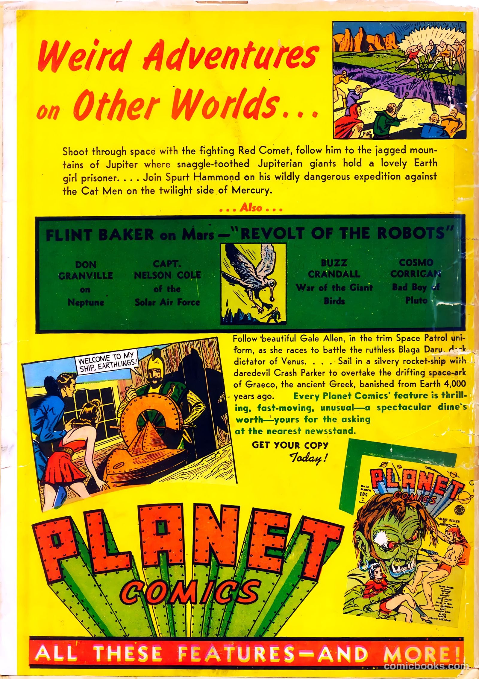 Wings Comics #8 — page 68 of 68