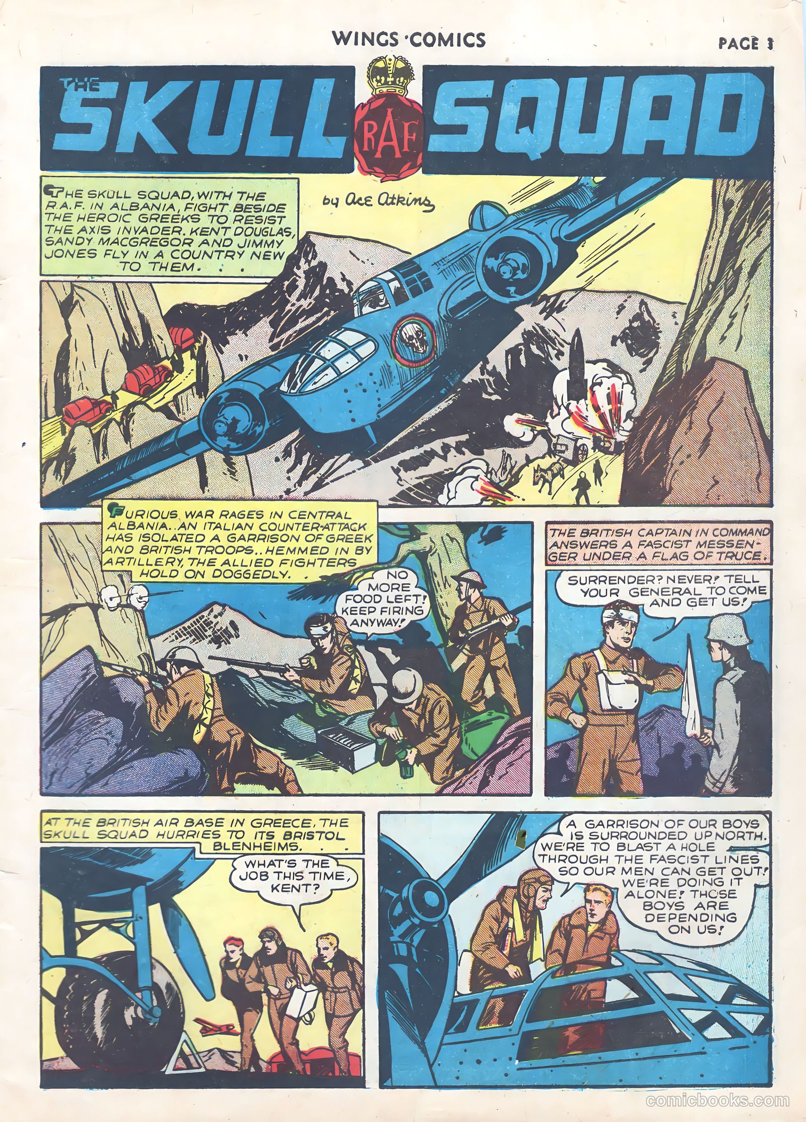 Wings Comics #9 — page 3 of 68