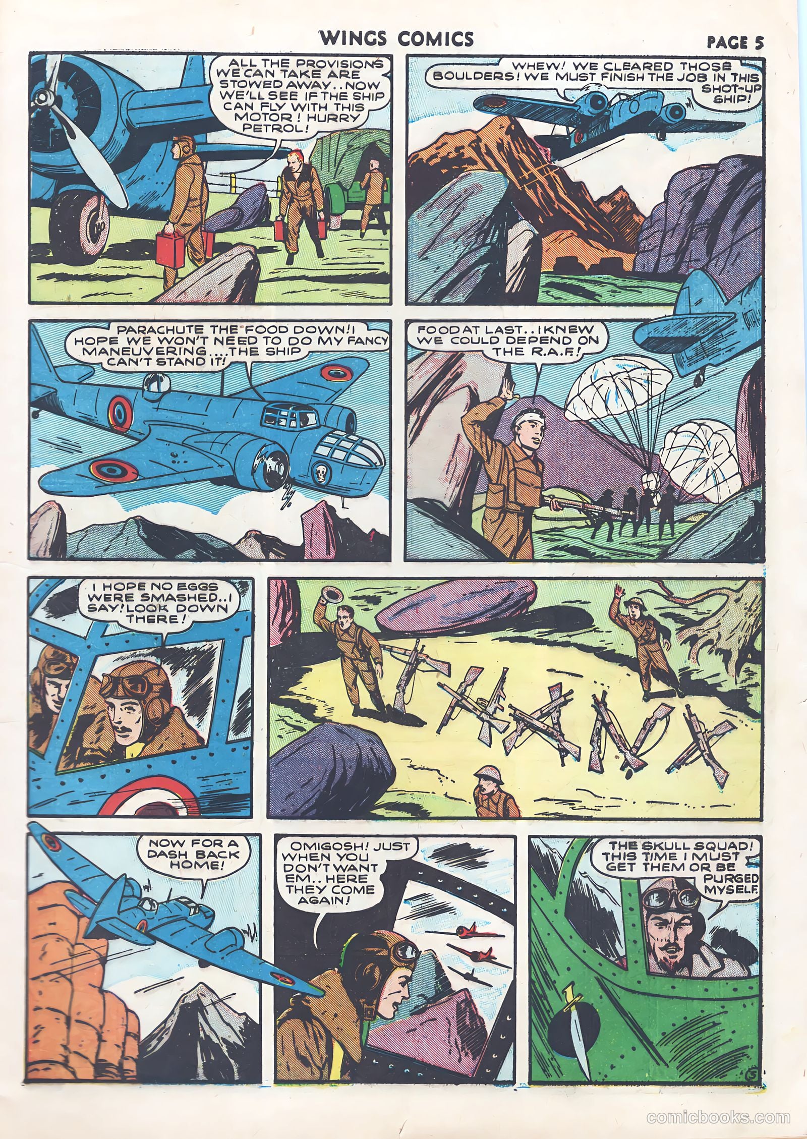 Wings Comics #9 — page 7 of 68