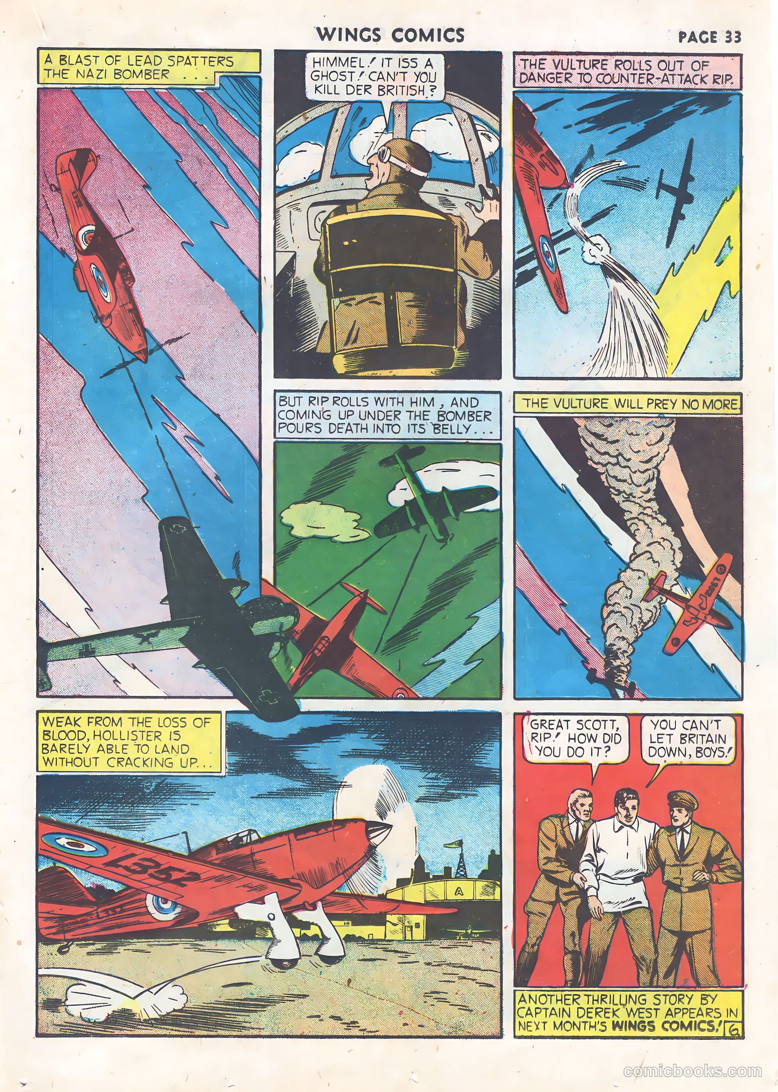 Wings Comics #9 — page 35 of 68
