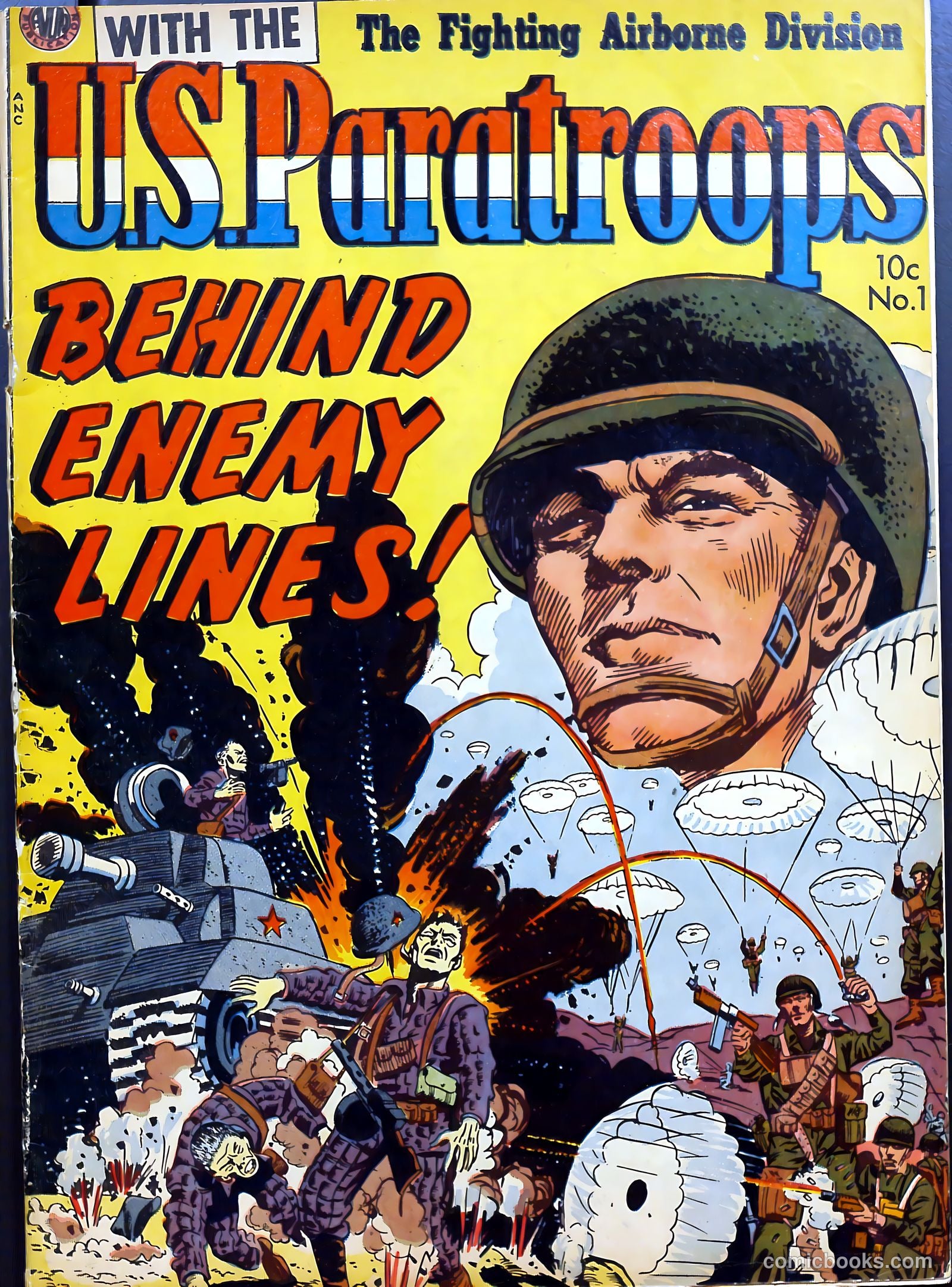 With the U.S. Paratroops Behind Enemy Lines #1 — page 1 of 36