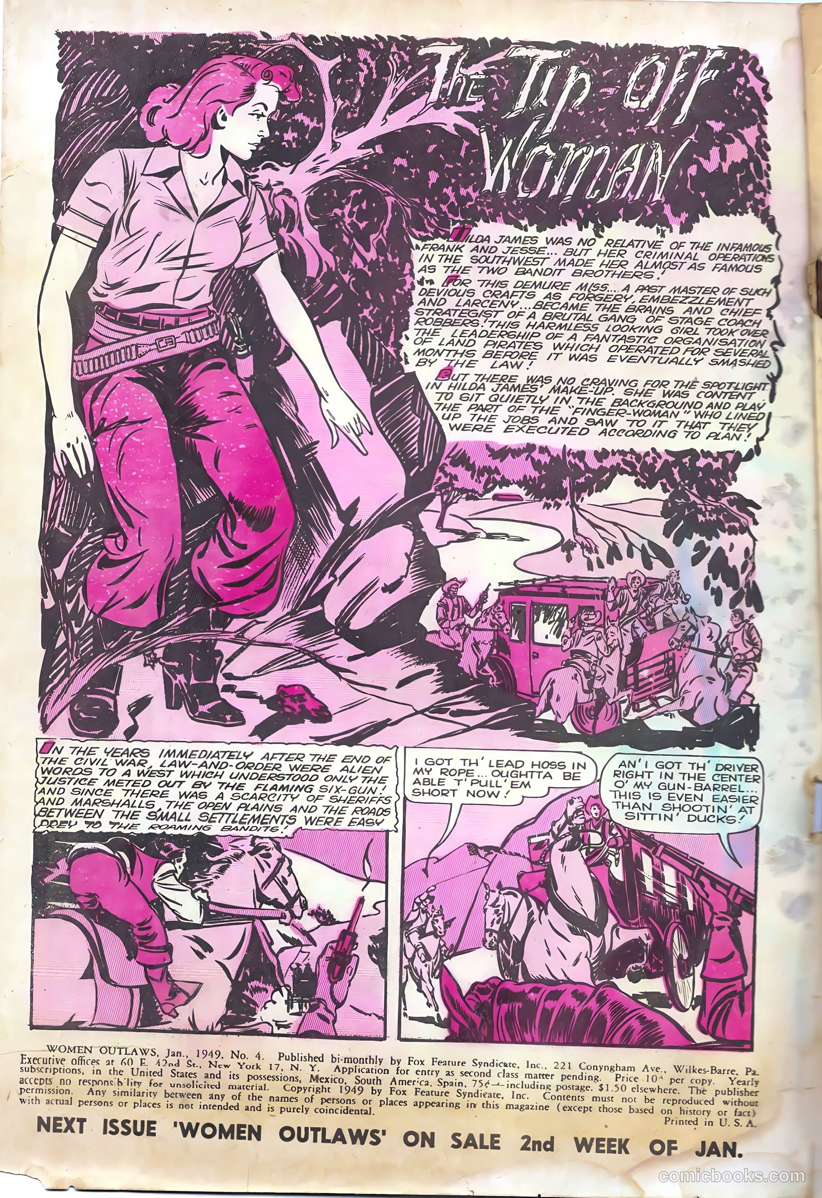 Women Outlaws #4 — page 2 of 32