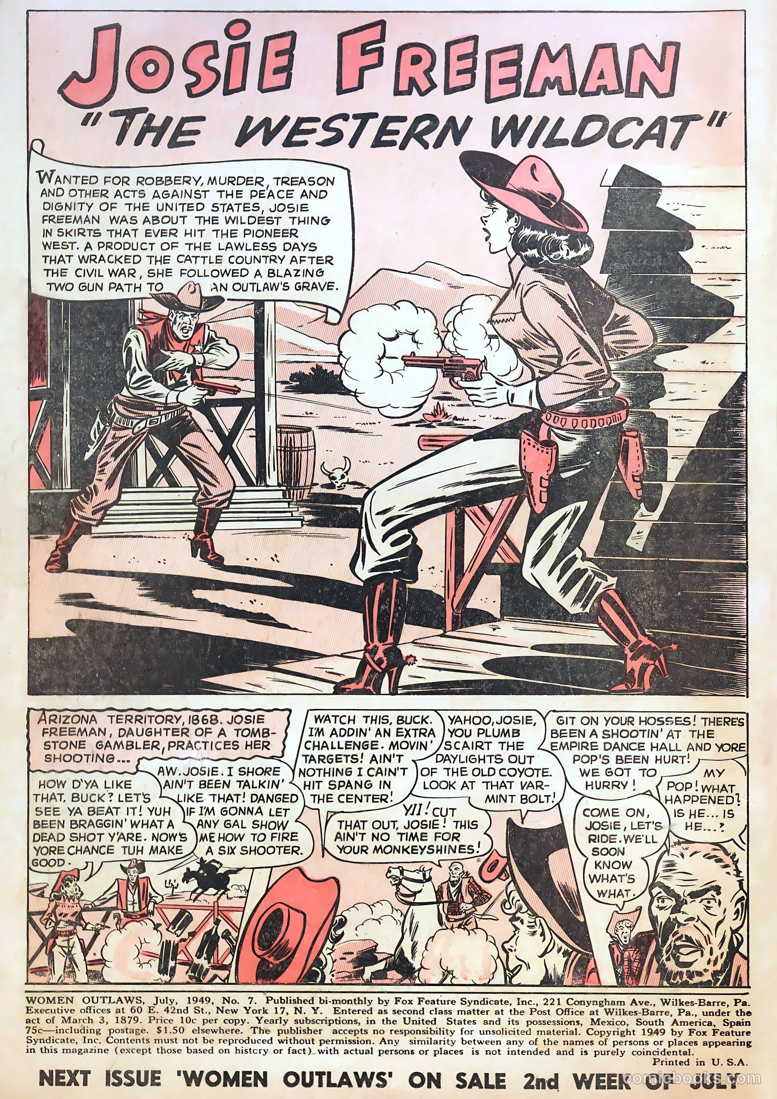 Women Outlaws #7 — page 2 of 36