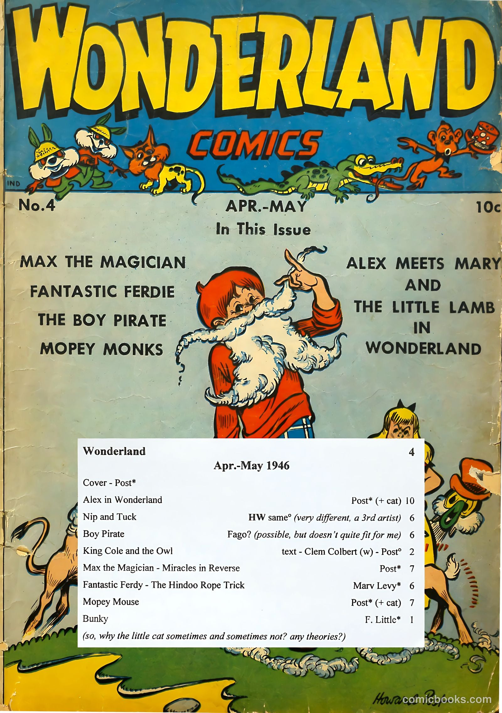 Wonderland Comics #4 — page 54 of 54
