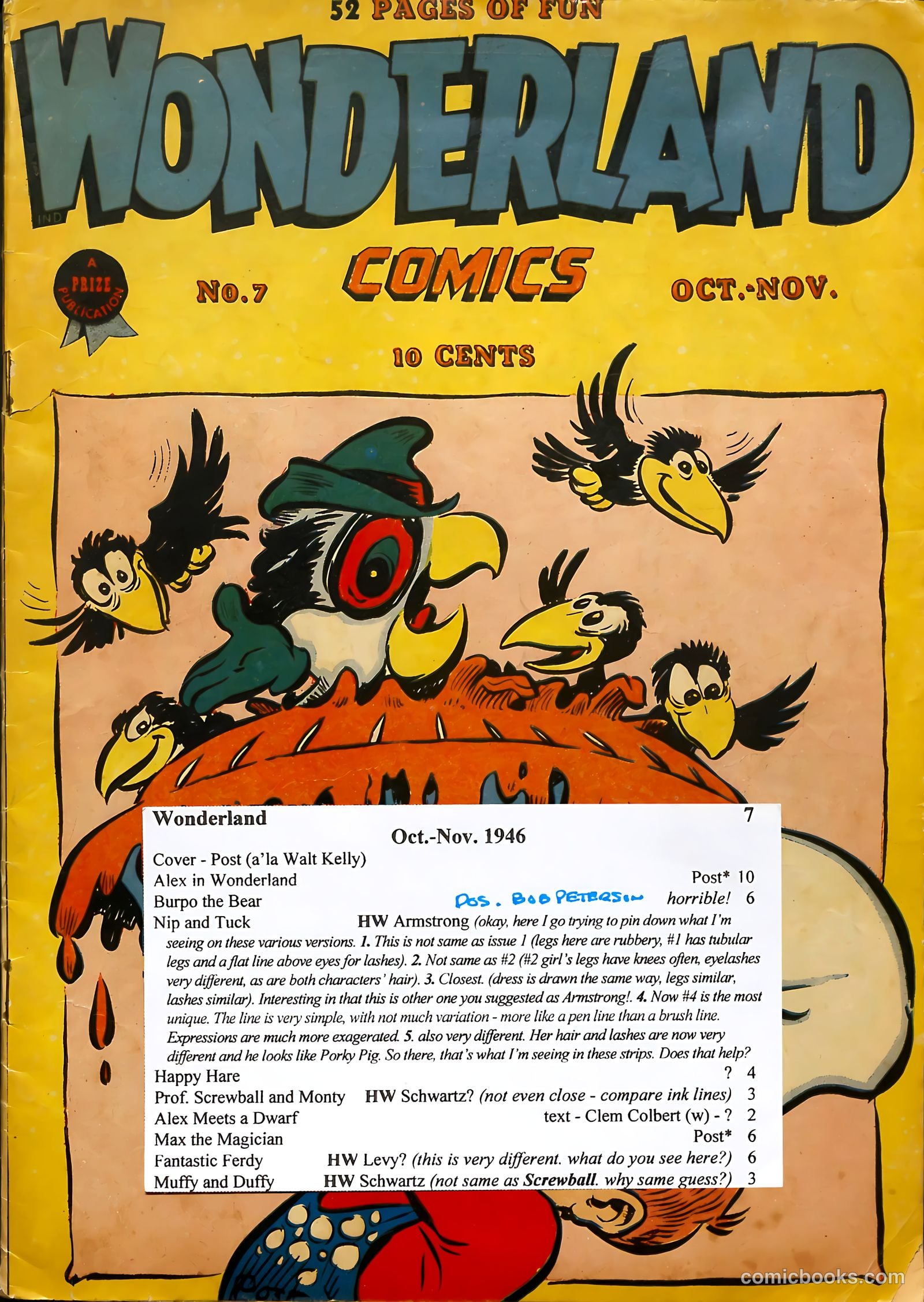 Wonderland Comics #7 — page 54 of 54