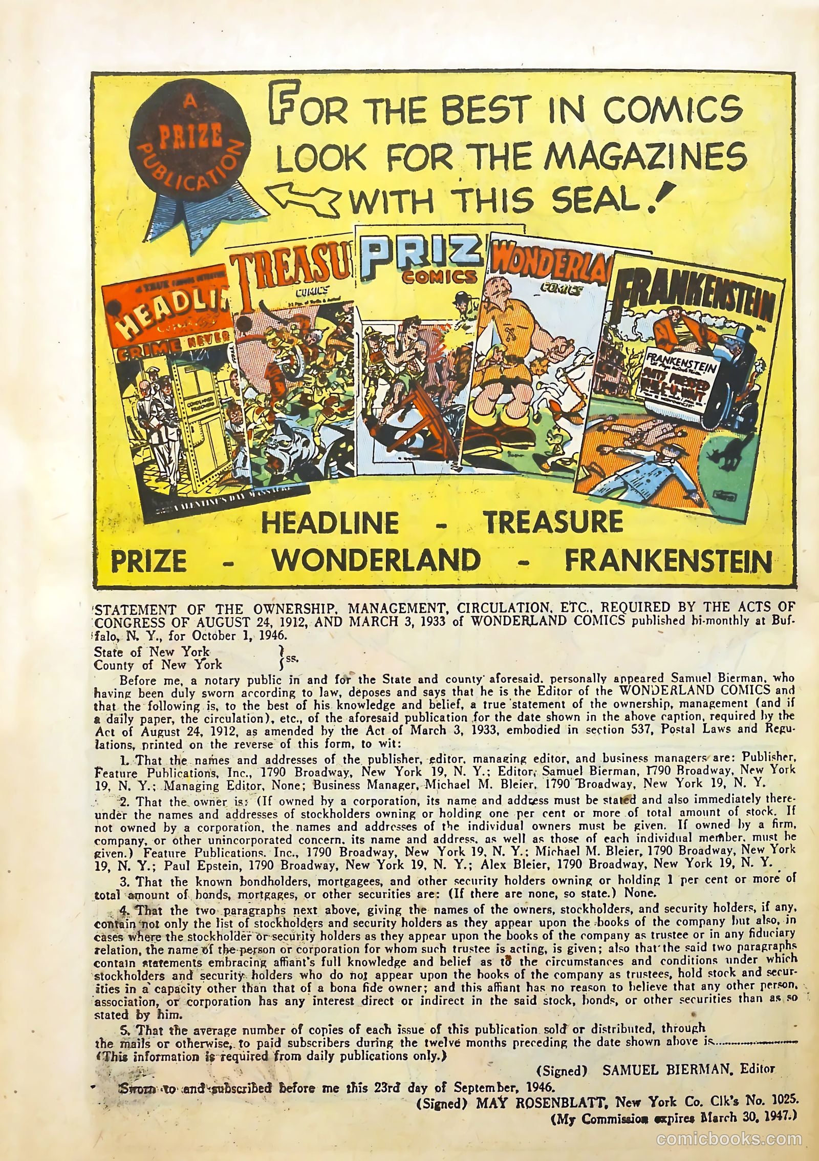 Wonderland Comics #9 — page 40 of 53