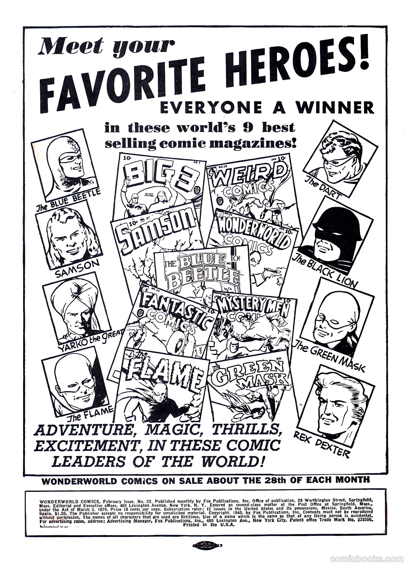 Wonderworld Comics #22 — page 2 of 67