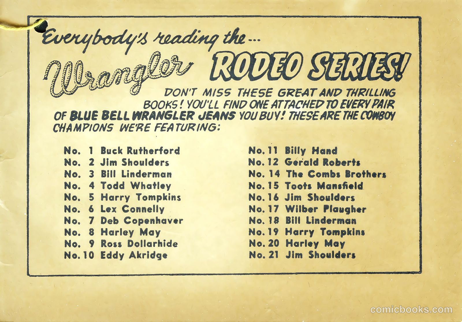 Wrangler Great Moments in Rodeo #18 — page 35 of 37