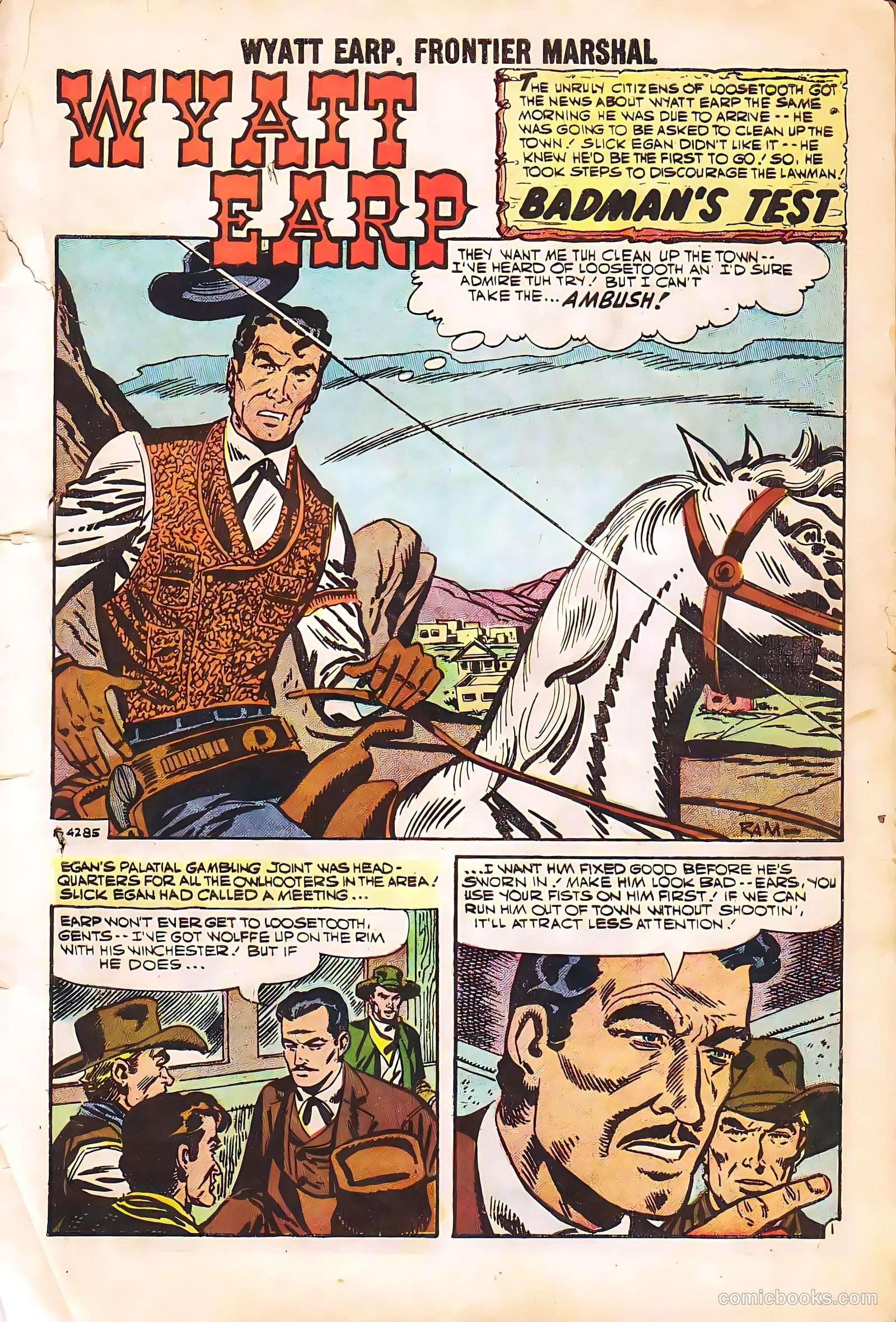 Wyatt Earp, Frontier Marshal #23 — page 3 of 36