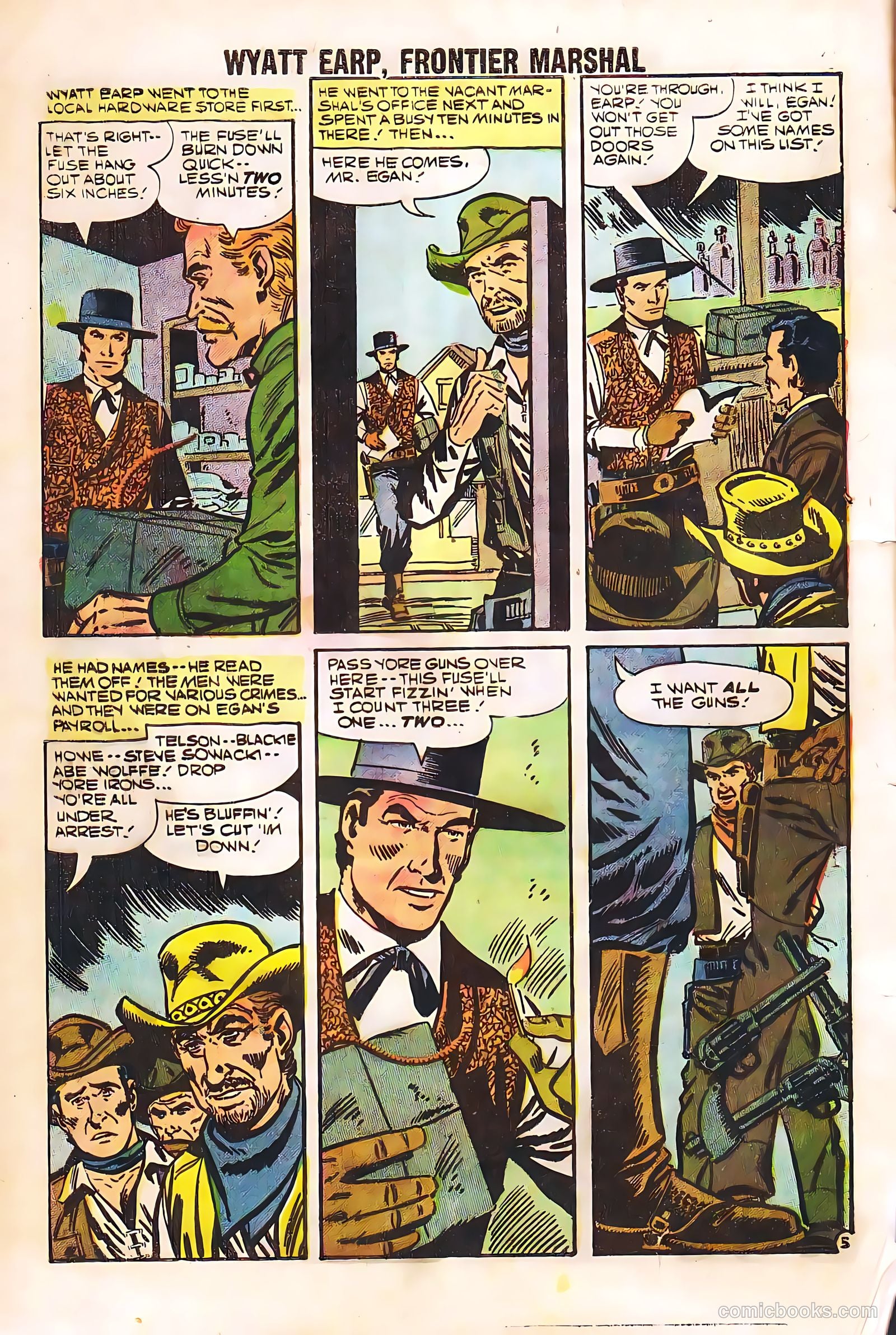 Wyatt Earp, Frontier Marshal #23 — page 8 of 36