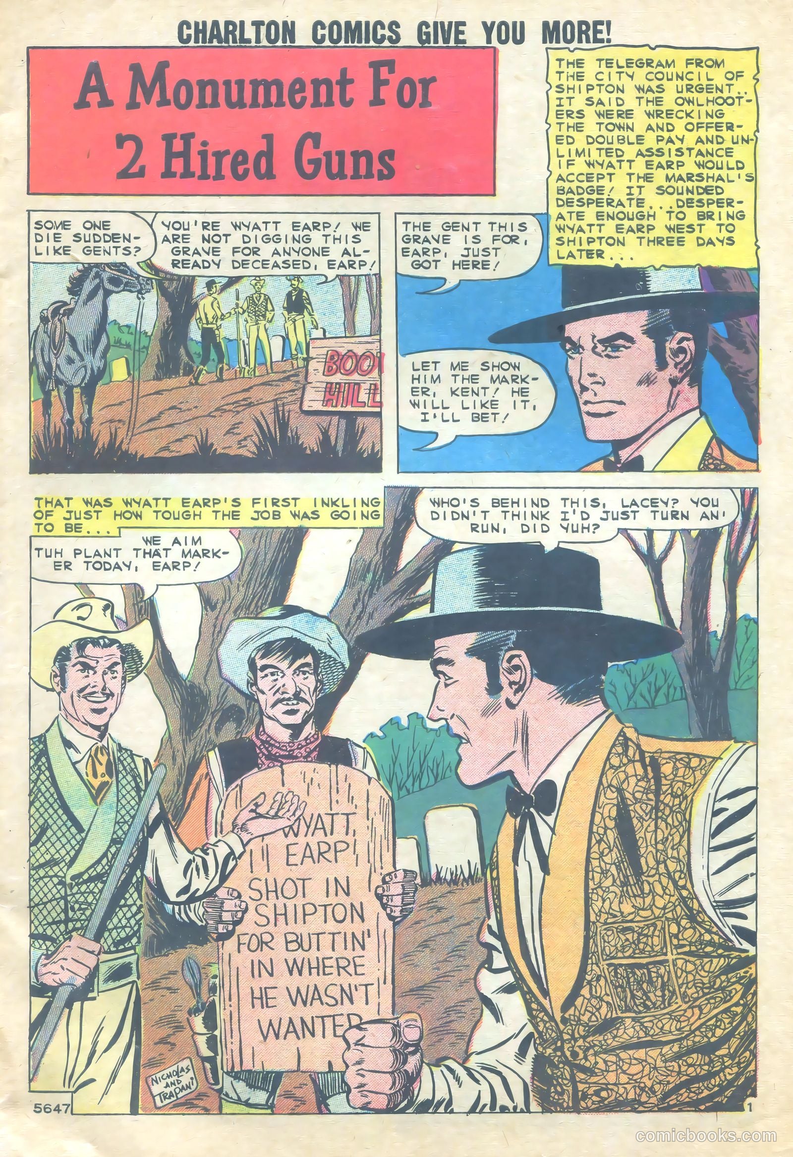 Wyatt Earp, Frontier Marshal #28 — page 3 of 36