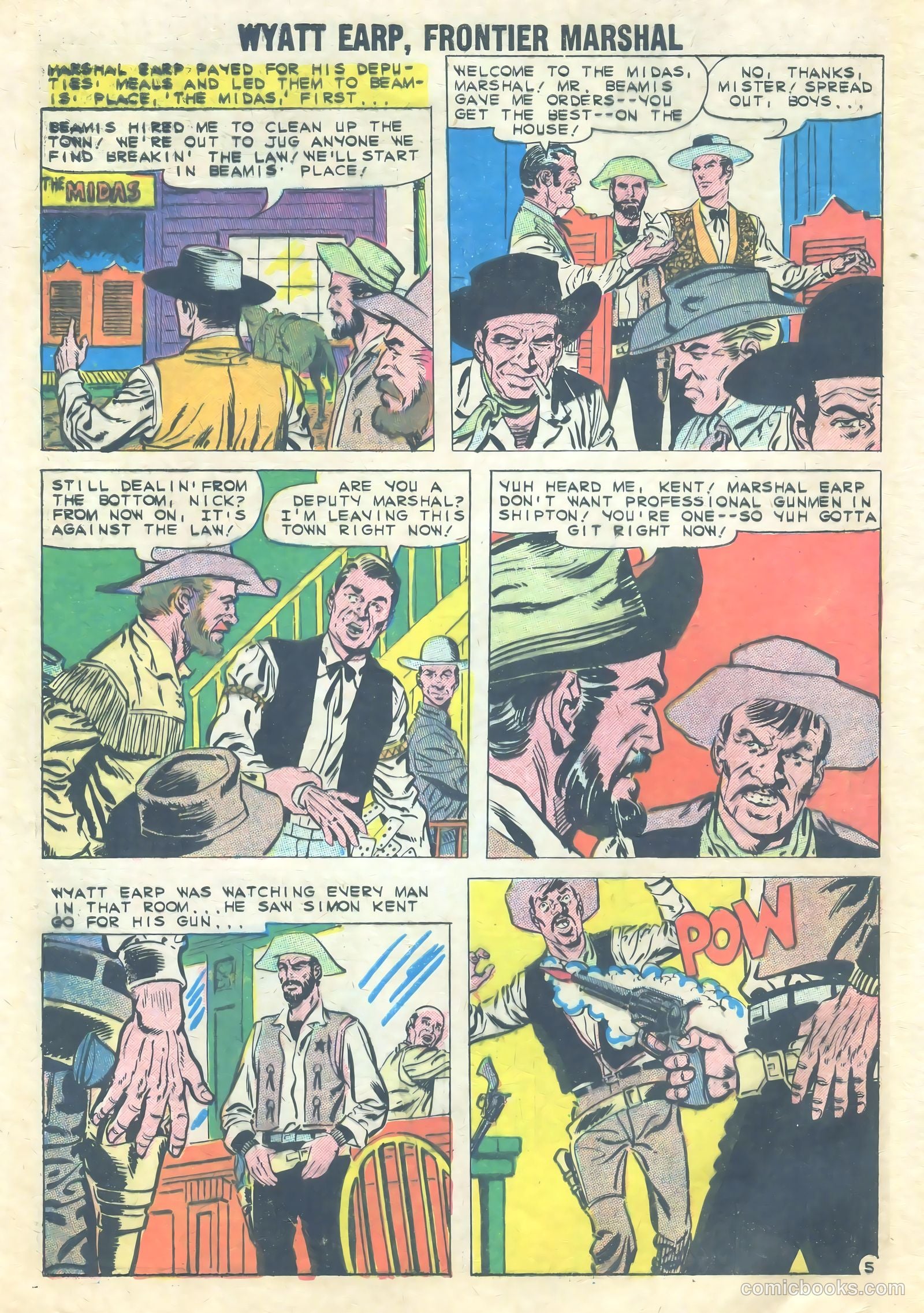 Wyatt Earp, Frontier Marshal #28 — page 8 of 36