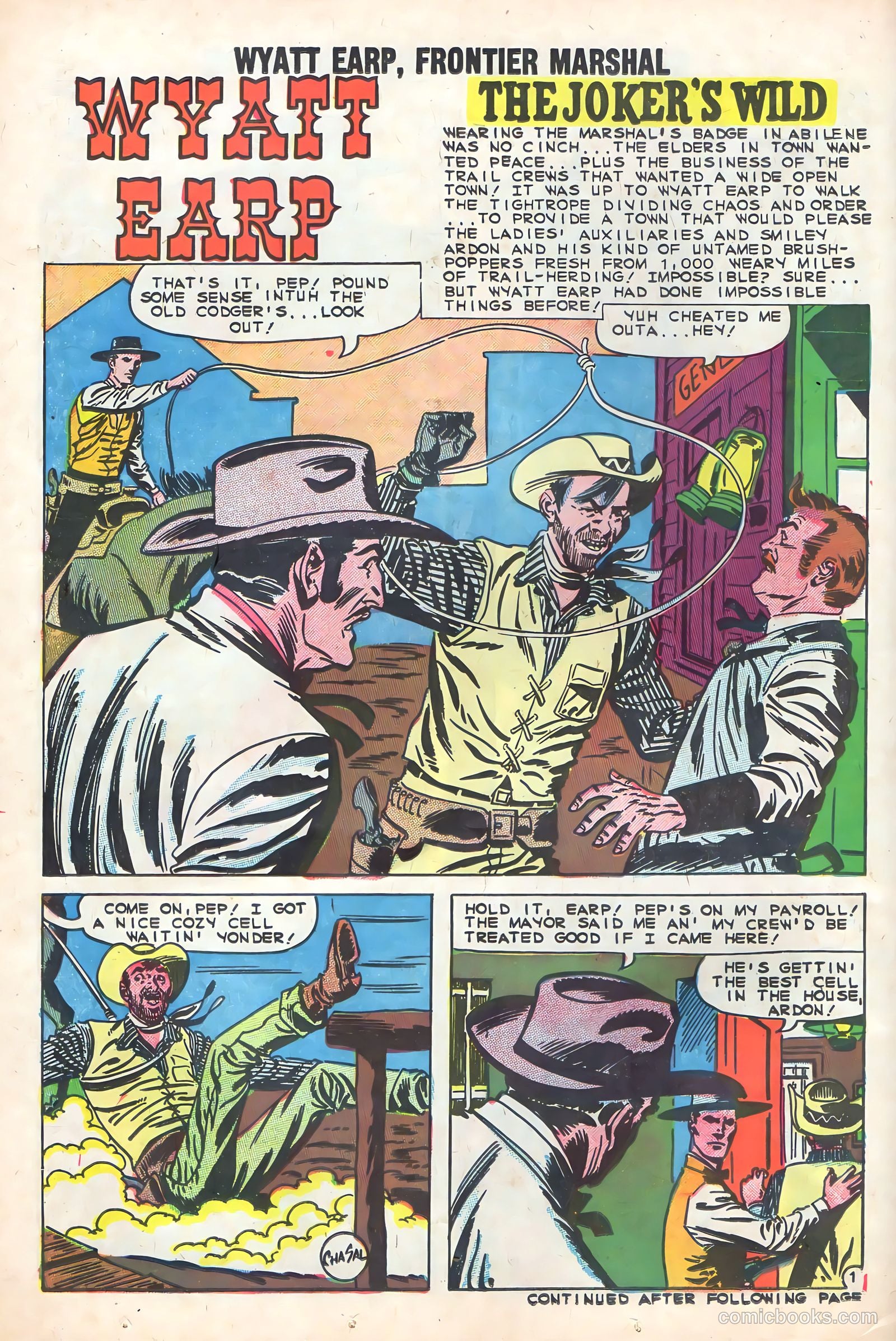 Wyatt Earp, Frontier Marshal #32 — page 14 of 36