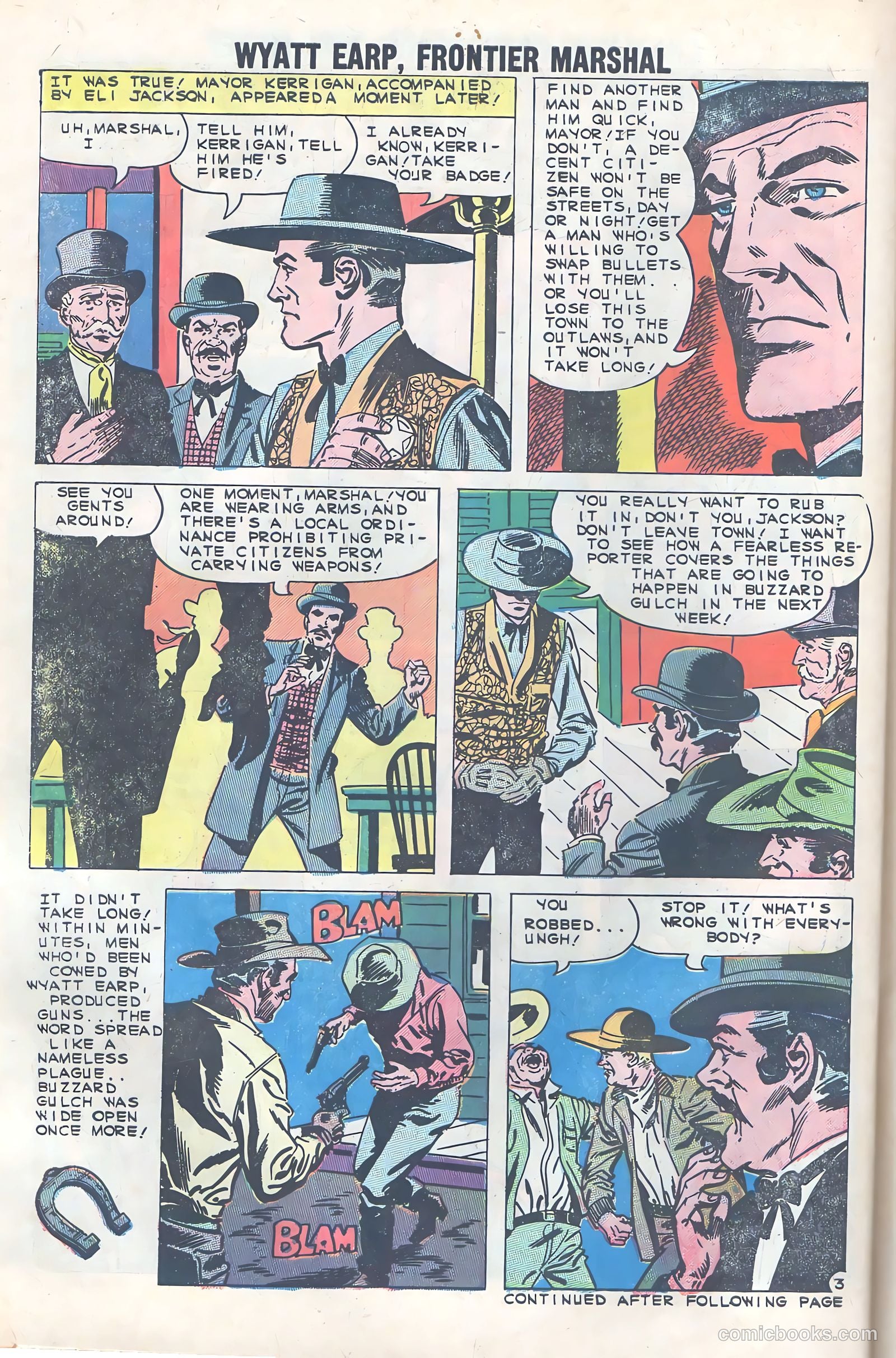 Wyatt Earp, Frontier Marshal #33 — page 30 of 36