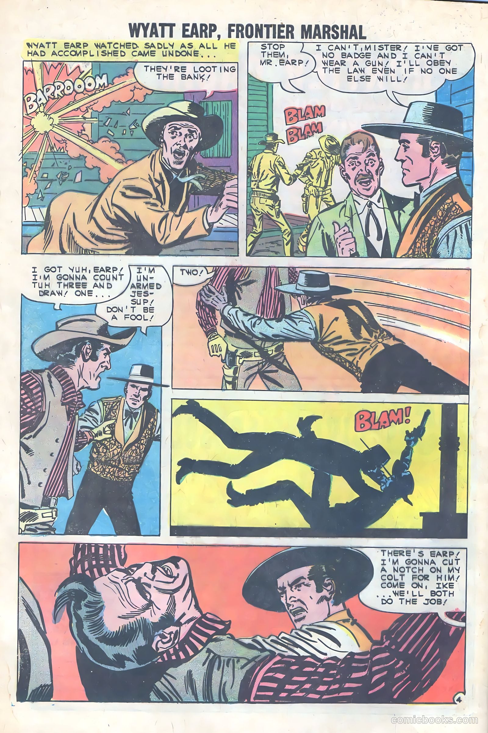 Wyatt Earp, Frontier Marshal #33 — page 32 of 36