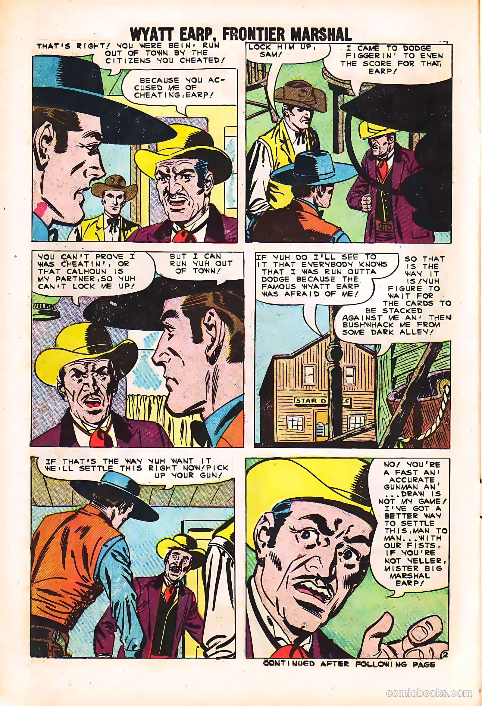 Wyatt Earp, Frontier Marshal #35 — page 14 of 36