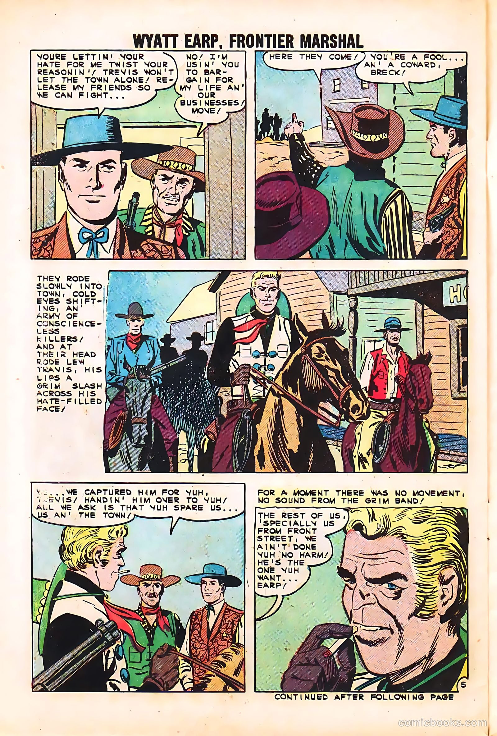 Wyatt Earp, Frontier Marshal #35 — page 30 of 36