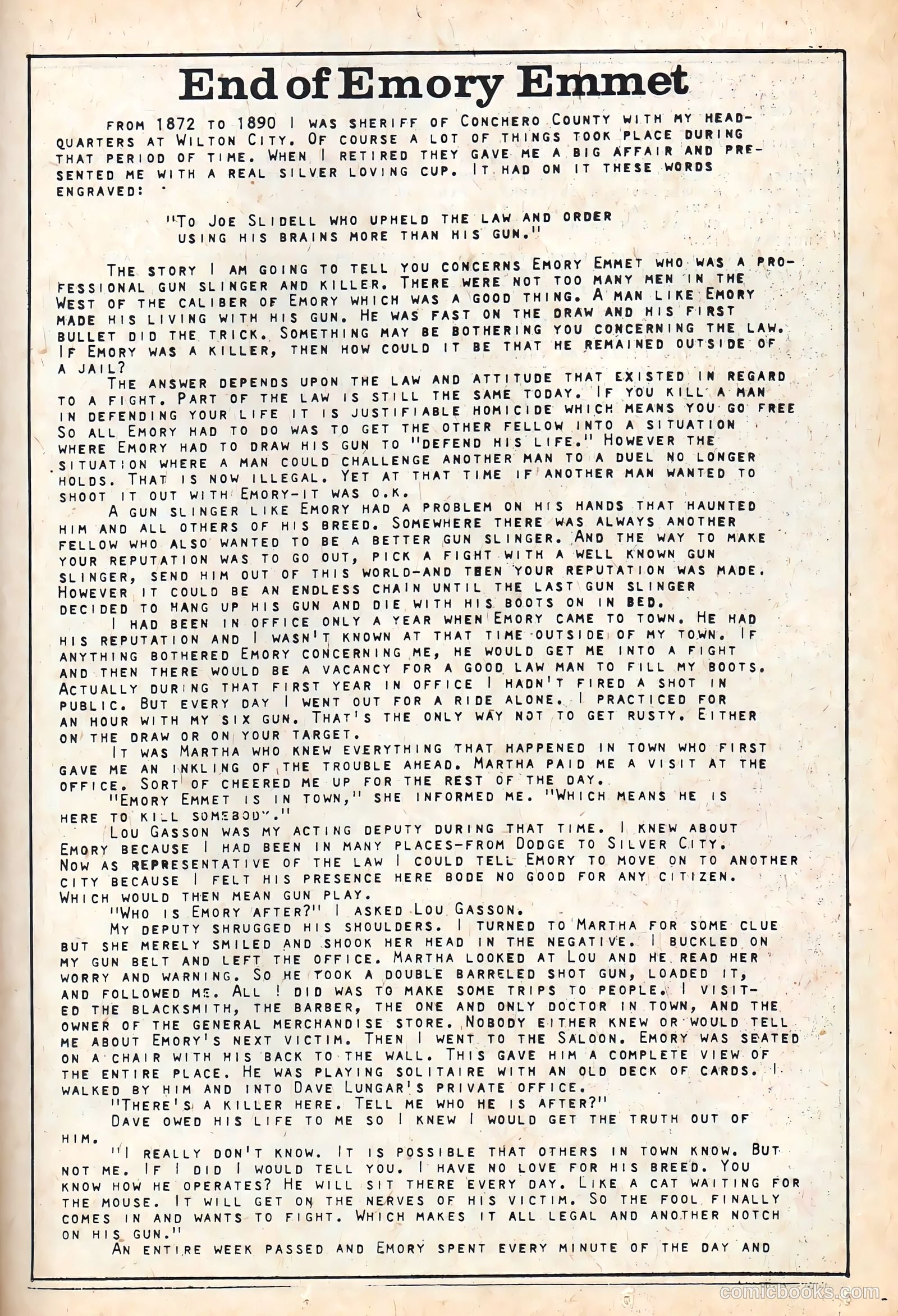Wyatt Earp, Frontier Marshal #37 — page 23 of 36