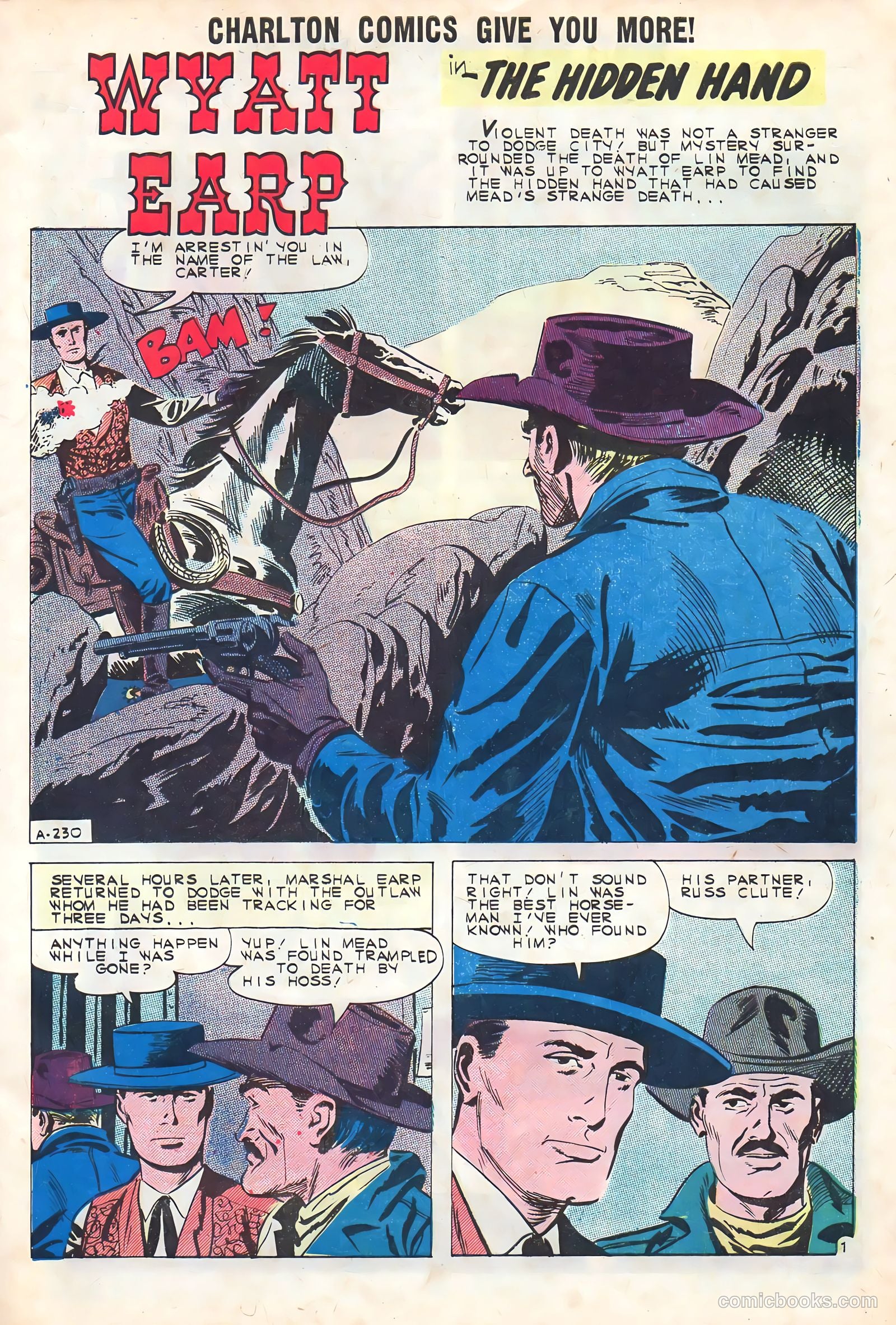 Wyatt Earp, Frontier Marshal #38 — page 9 of 36
