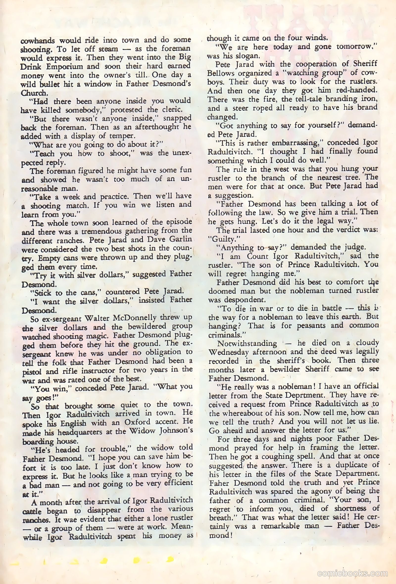 Wyatt Earp, Frontier Marshal #38 — page 27 of 36