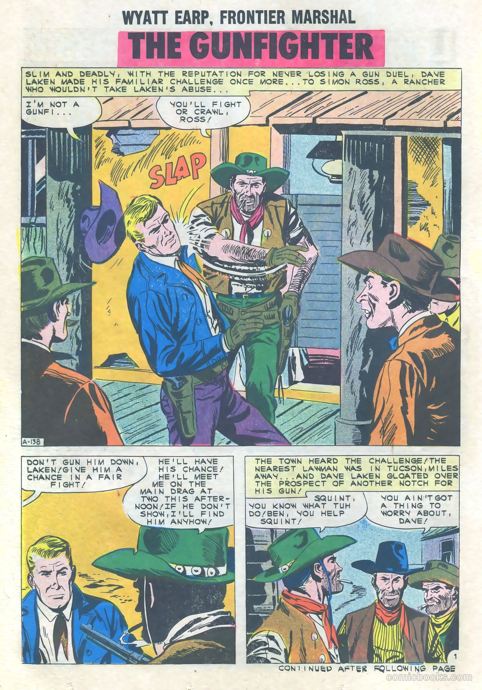Wyatt Earp, Frontier Marshal #39 — page 14 of 36