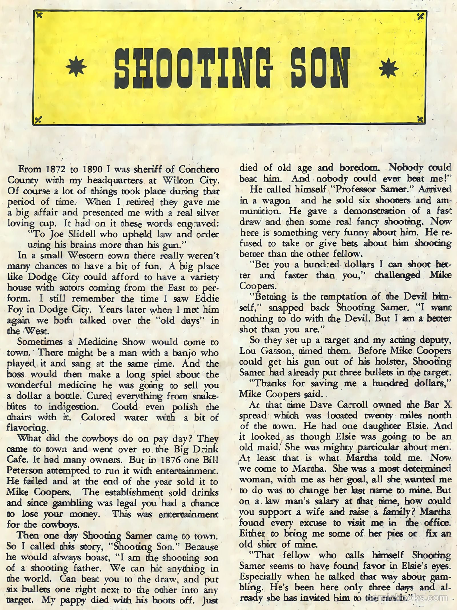 Wyatt Earp, Frontier Marshal #44 — page 19 of 36