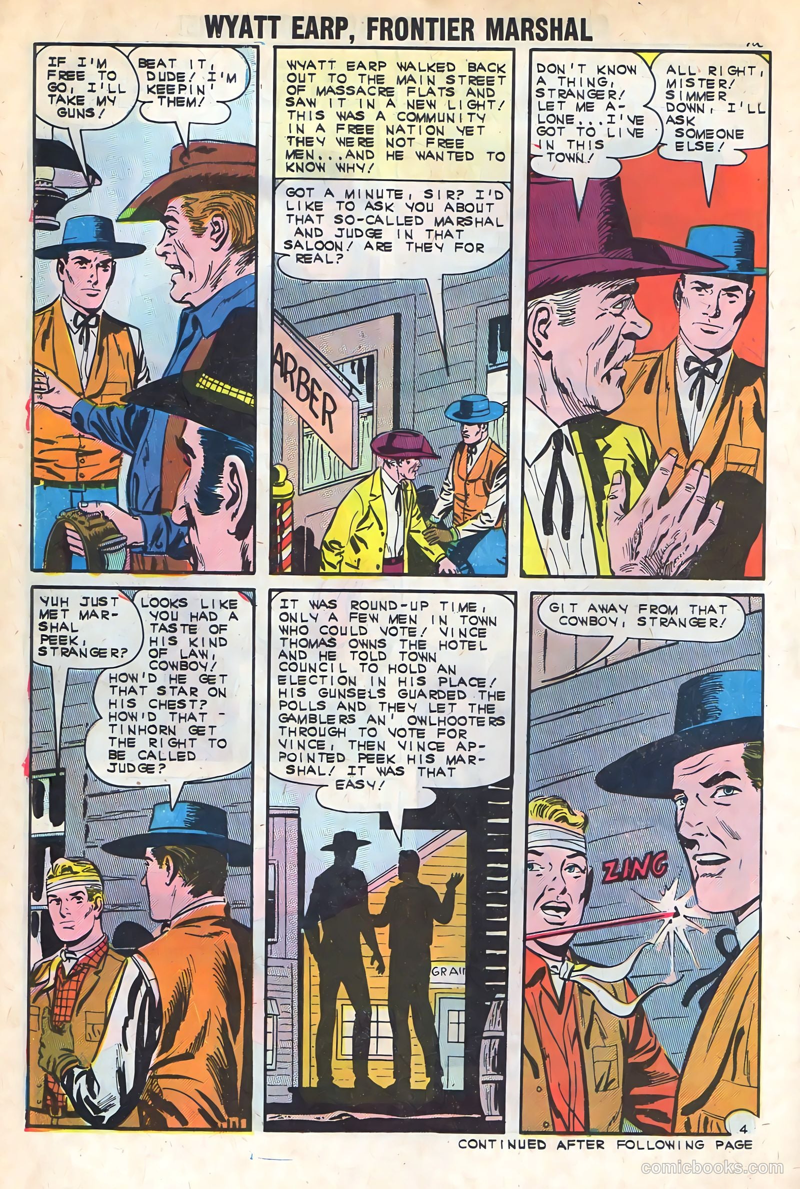 Wyatt Earp, Frontier Marshal #45 — page 14 of 36