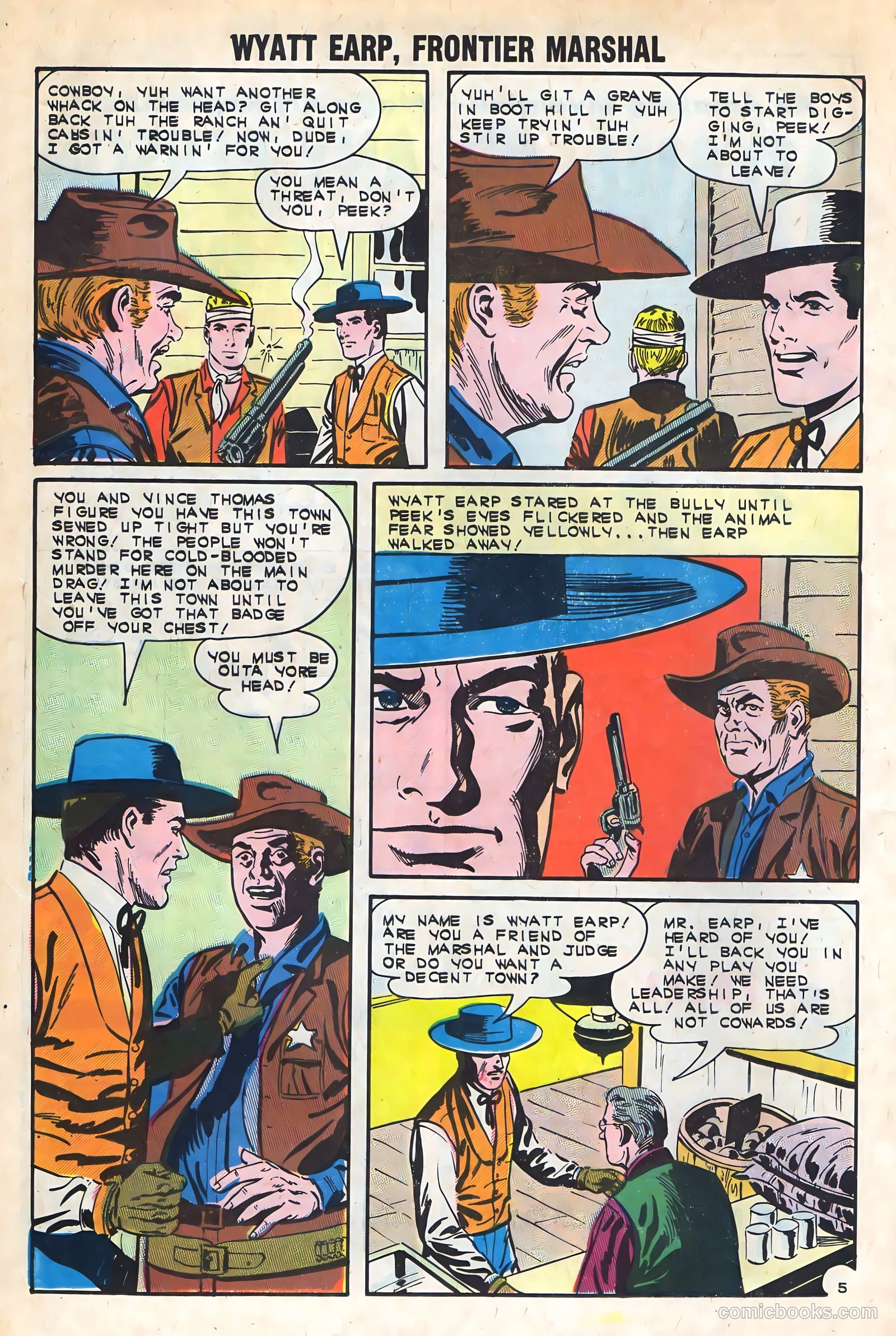 Wyatt Earp, Frontier Marshal #45 — page 16 of 36