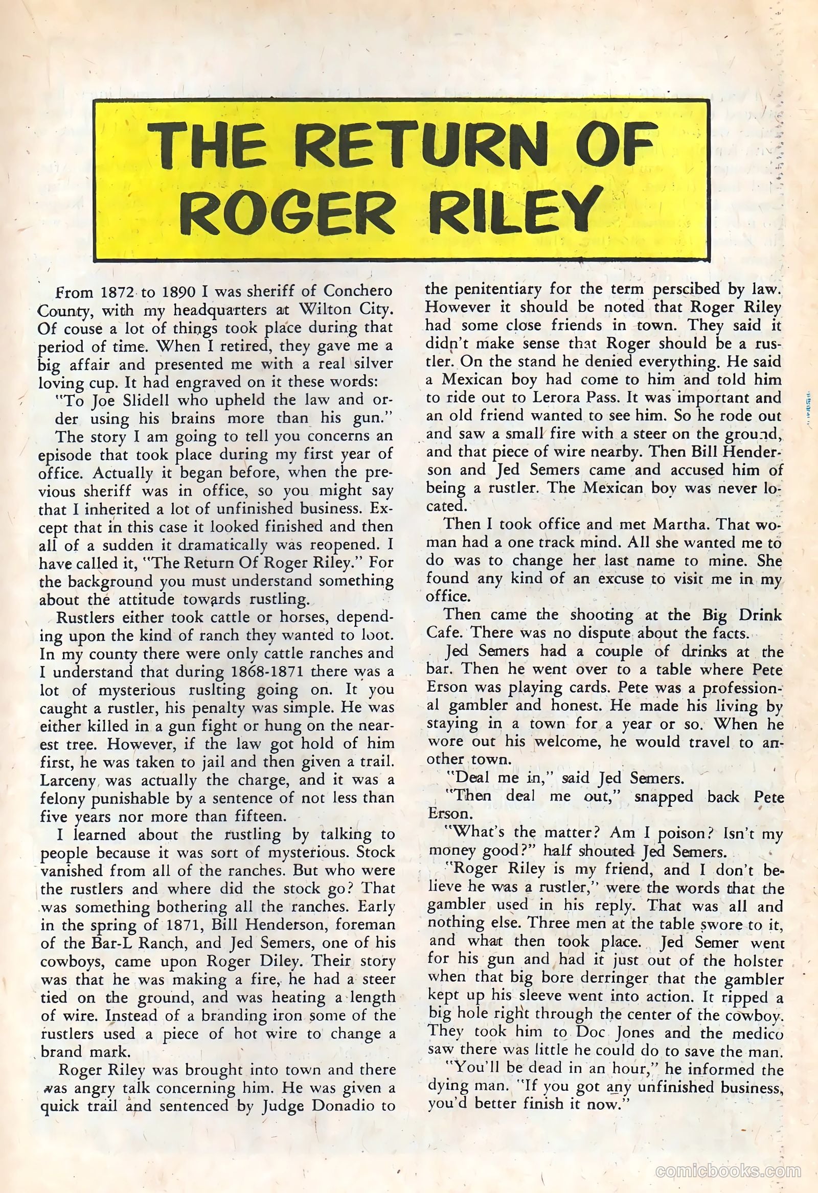 Wyatt Earp, Frontier Marshal #45 — page 19 of 36