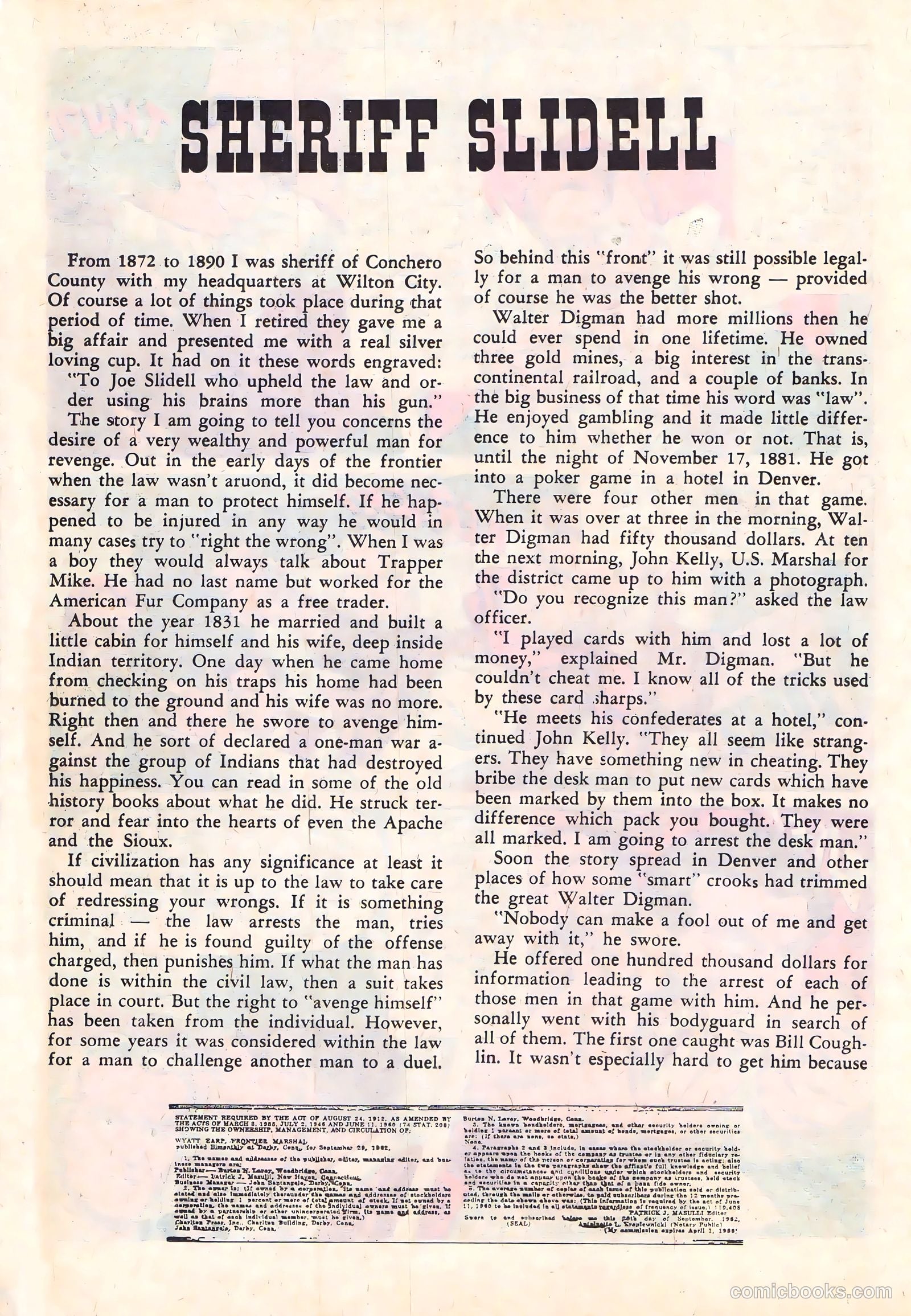 Wyatt Earp, Frontier Marshal #47 — page 18 of 36