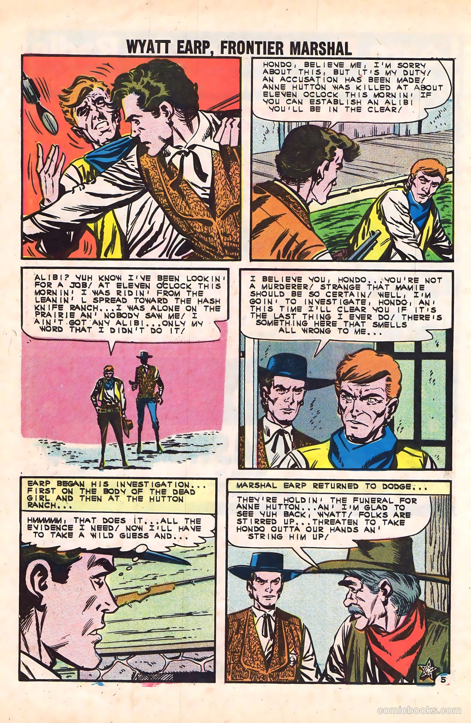 Wyatt Earp, Frontier Marshal #47 — page 32 of 36