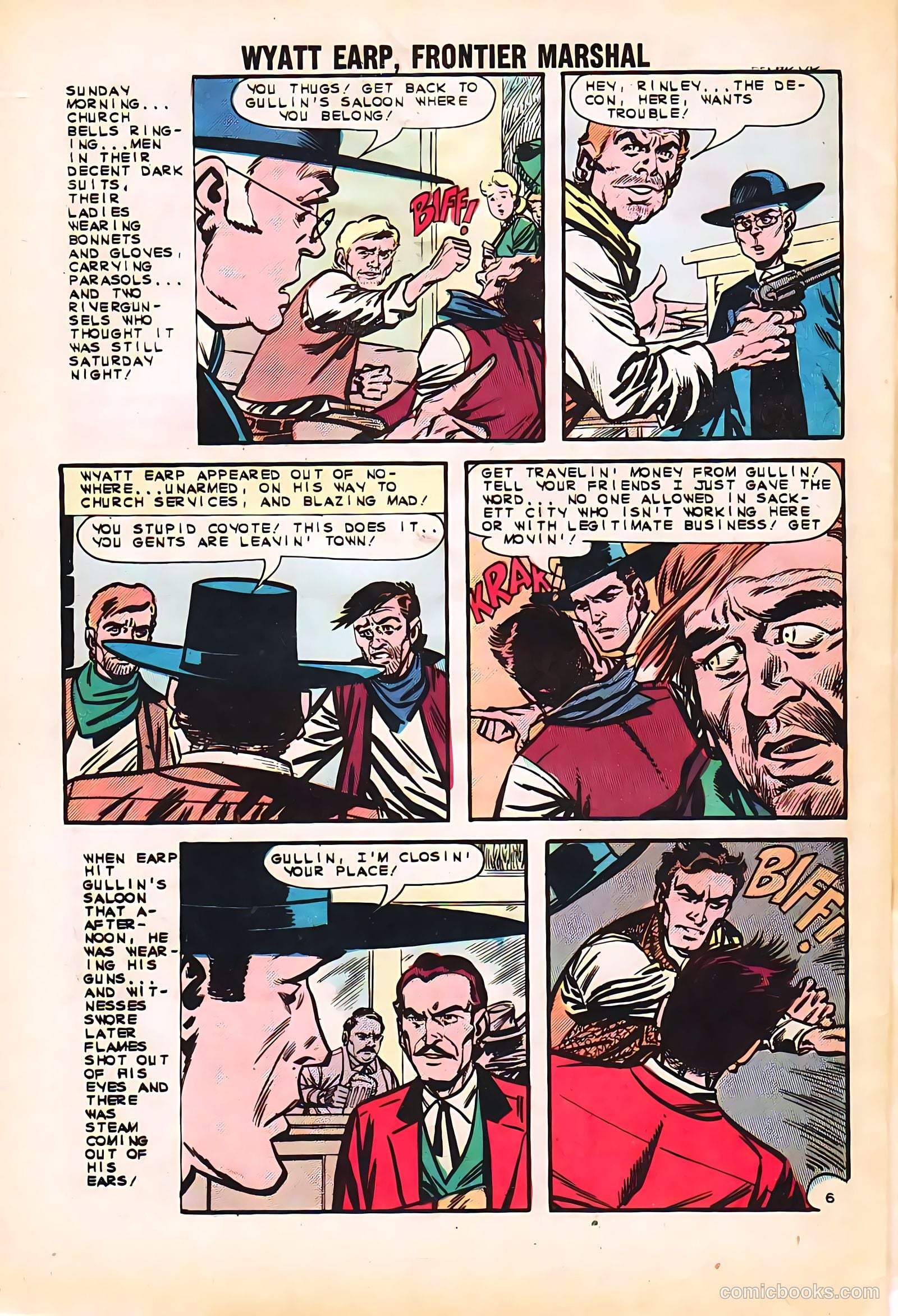 Wyatt Earp, Frontier Marshal #48 — page 32 of 36