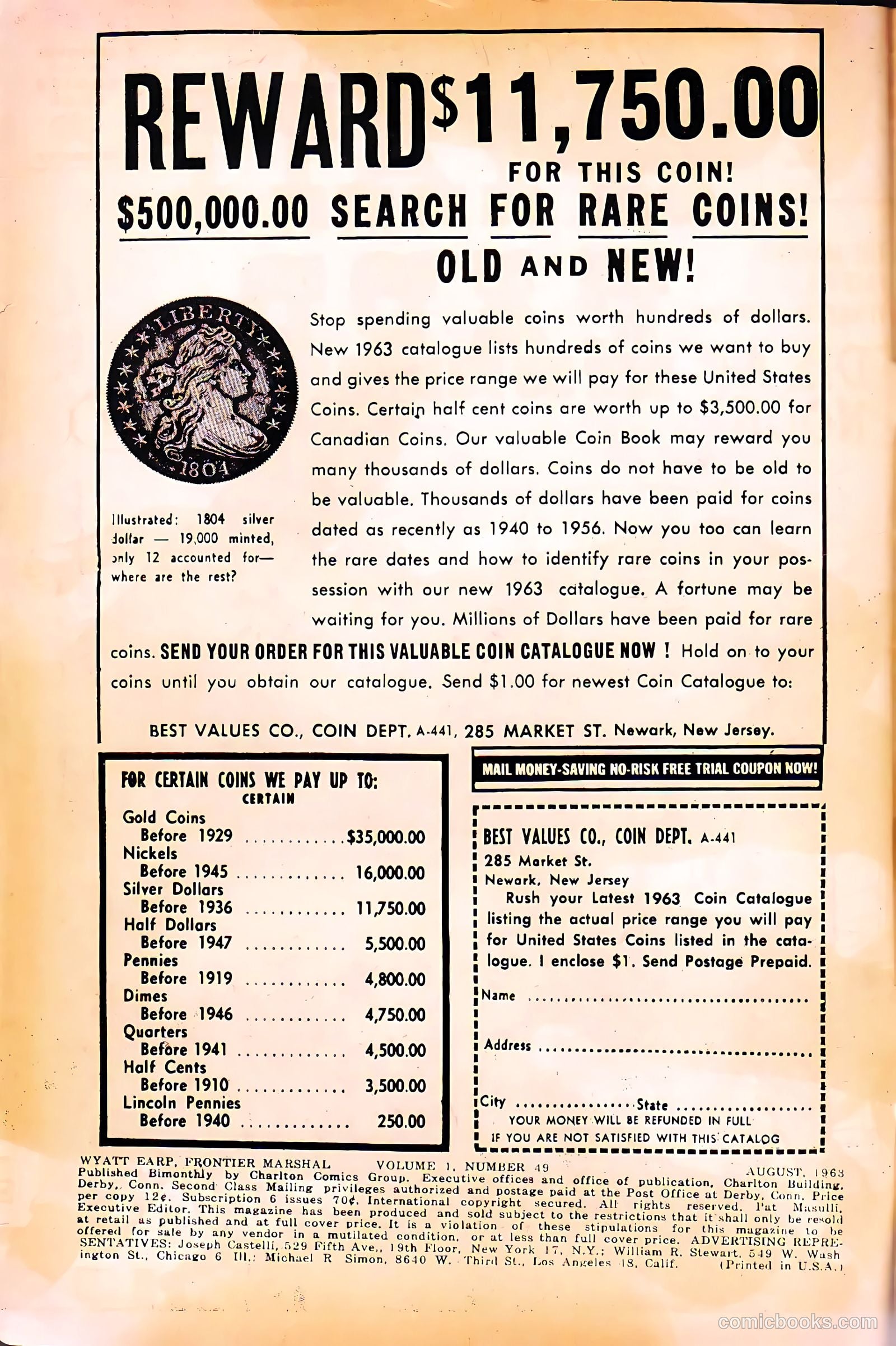 Wyatt Earp, Frontier Marshal #49 — page 2 of 36