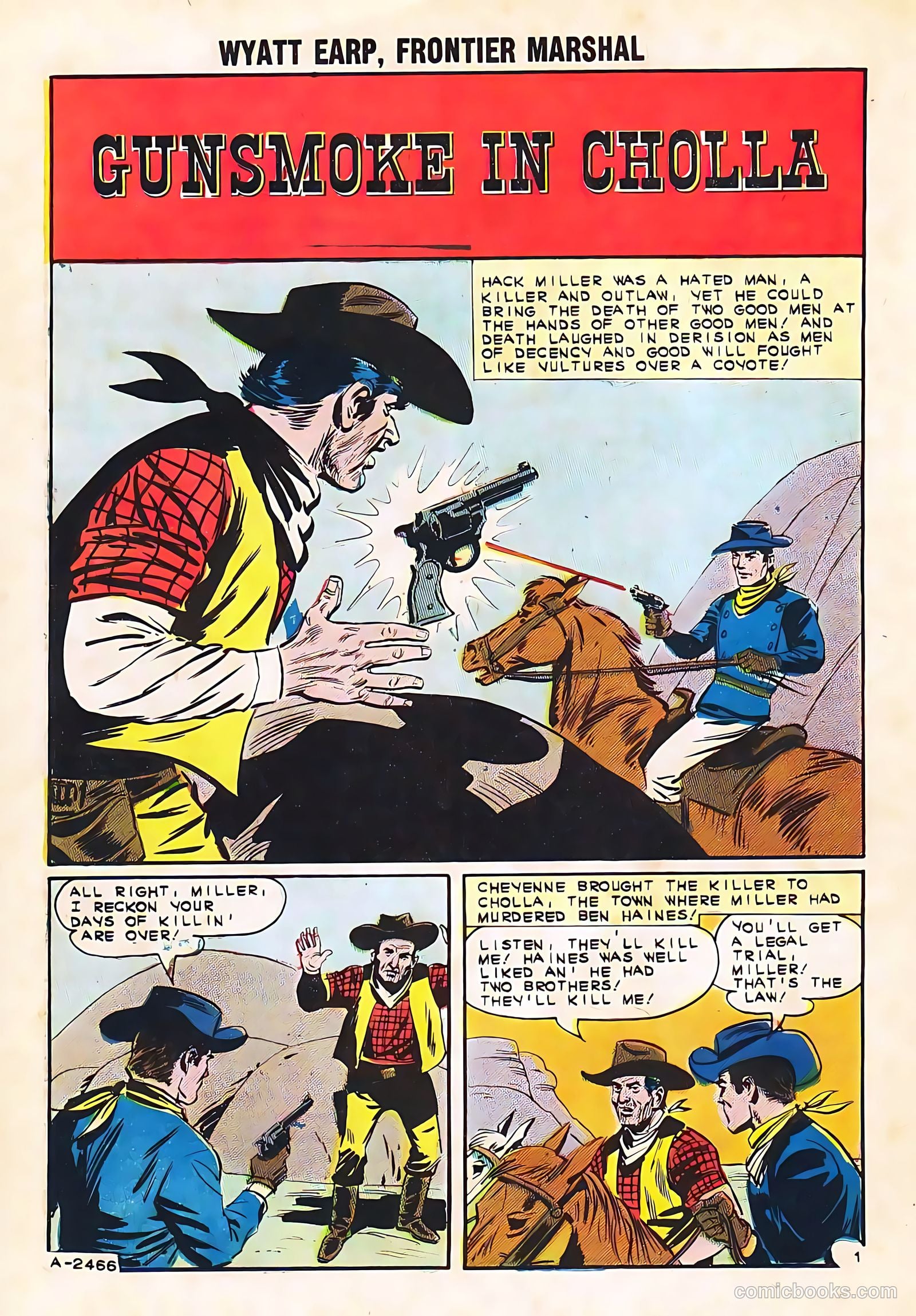 Wyatt Earp, Frontier Marshal #49 — page 20 of 36