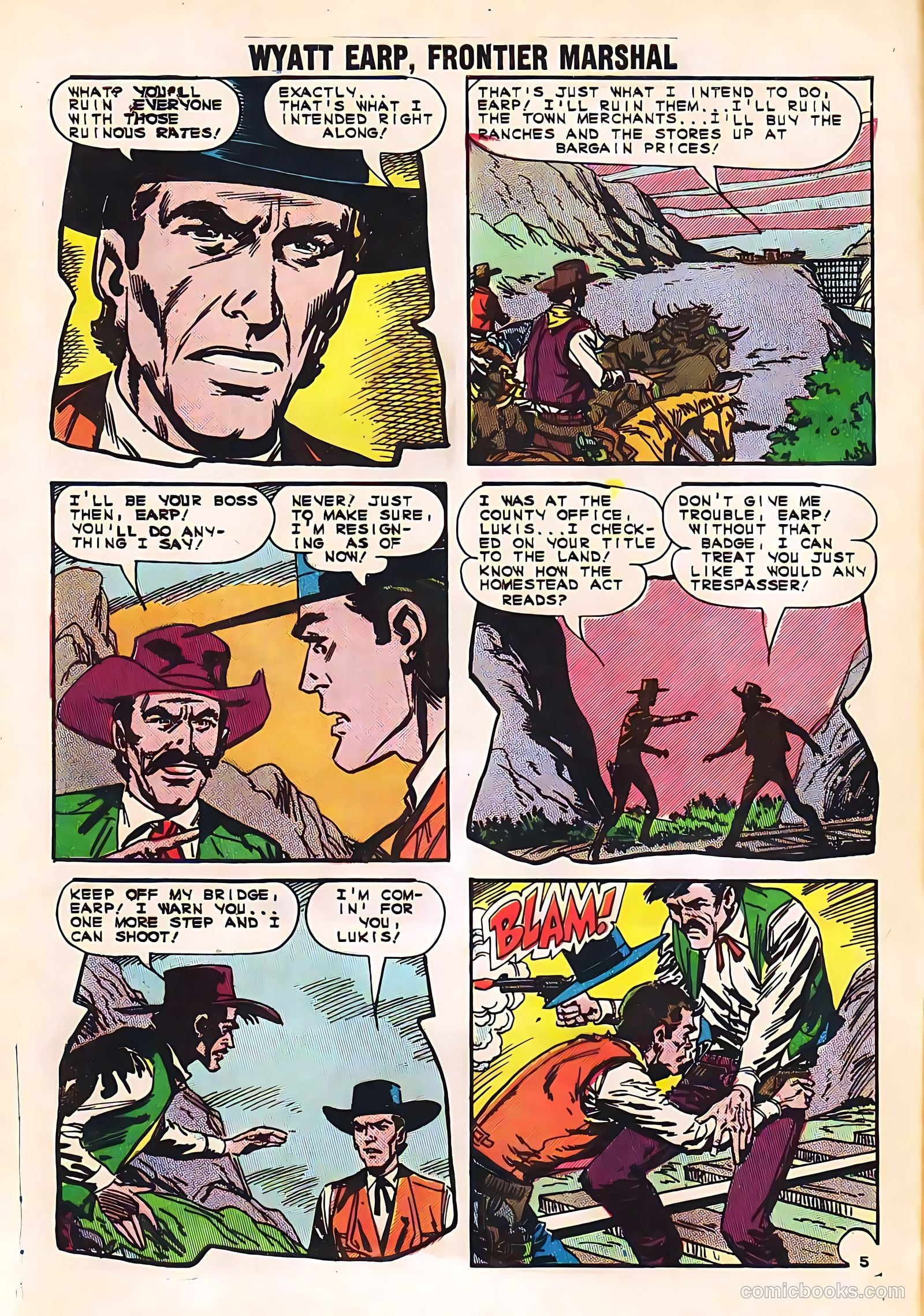 Wyatt Earp, Frontier Marshal #53 — page 8 of 36